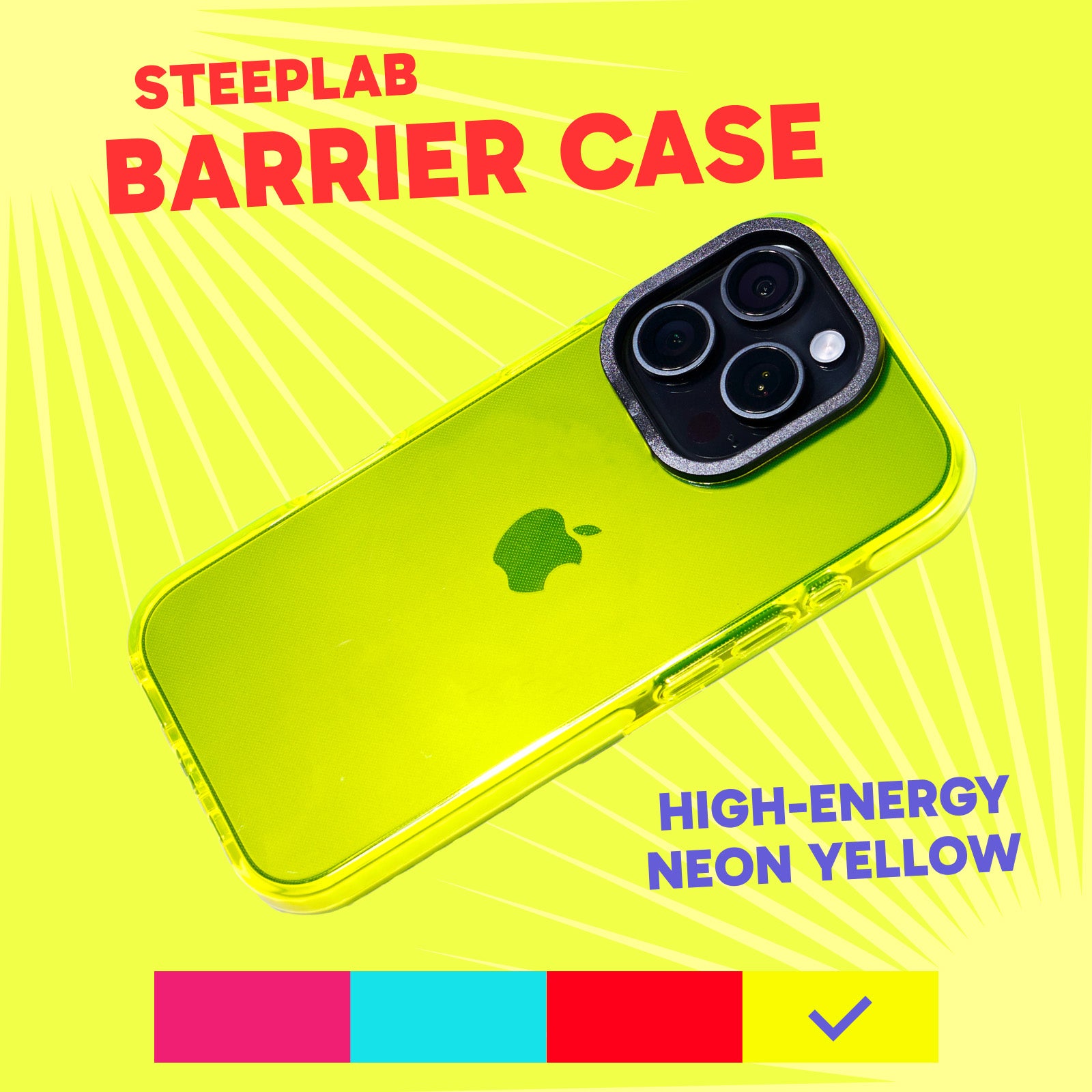 Barrier Case for iPhone 16 Pro - Hi-Energy Neon Yellow