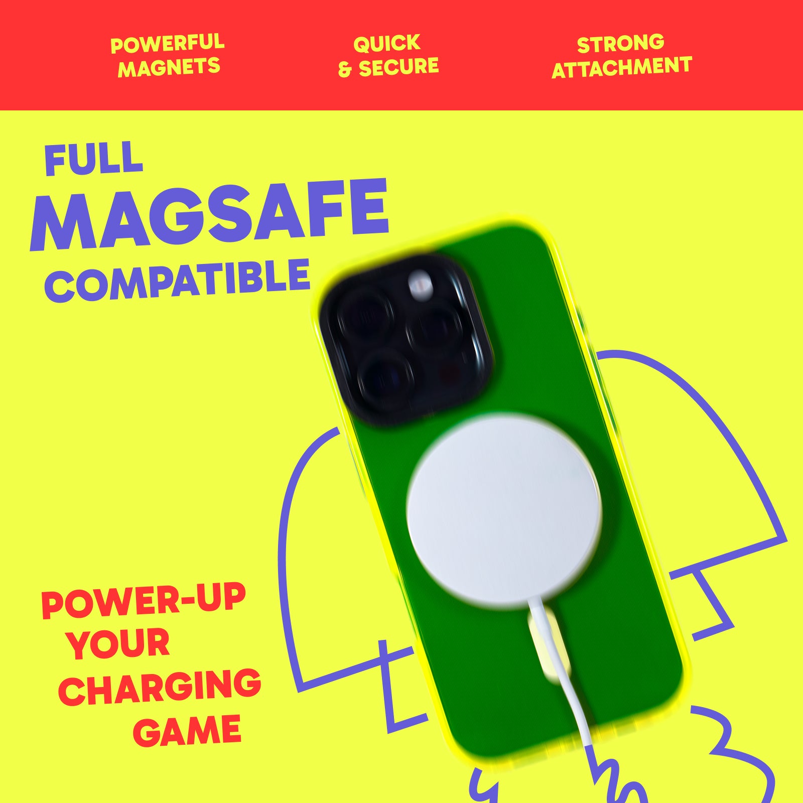 Barrier Case w/ MagSafe for iPhone 16 Pro Max - Hi-Energy Neon Yellow