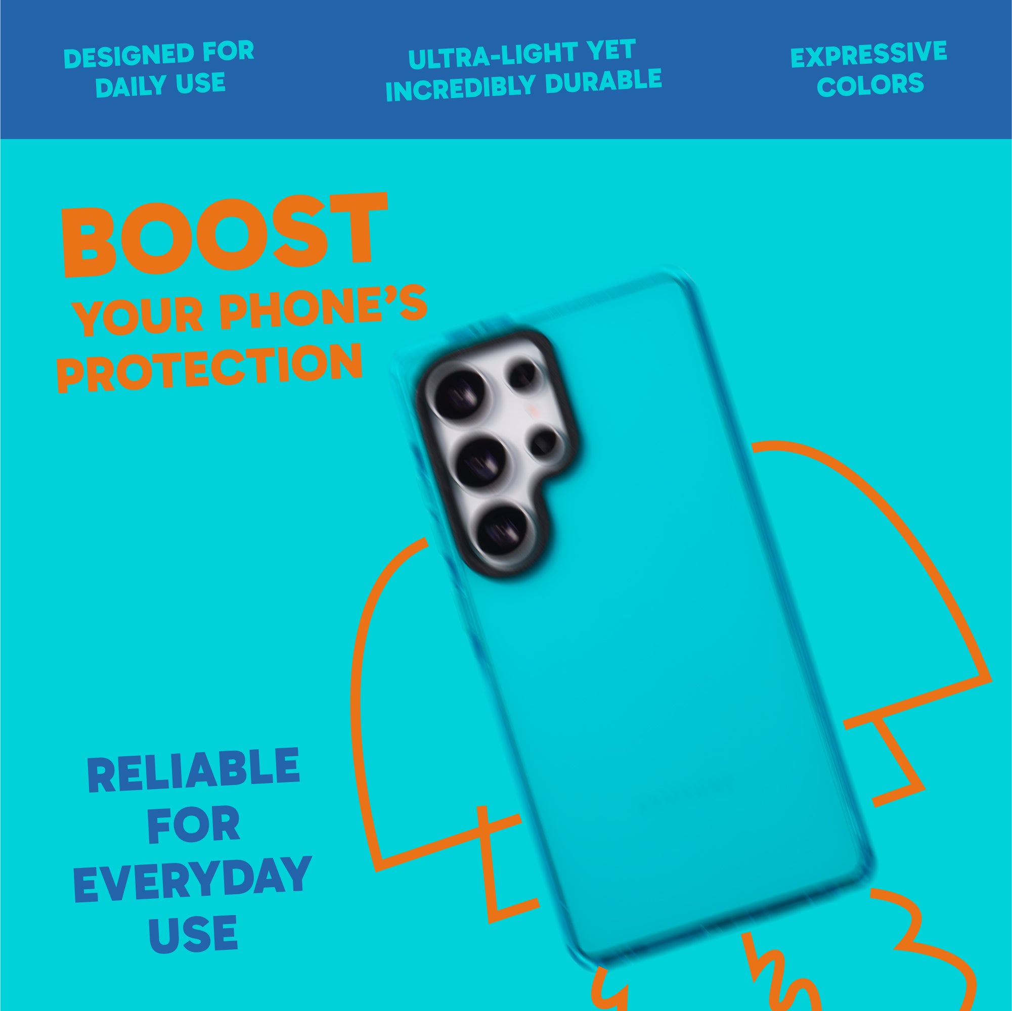 Barrier Case for Galaxy S25 Ultra - Brilliant Blue Sky