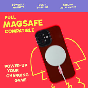 Barrier Case w/ MagSafe for iPhone 16 - Electric Red Strawberry