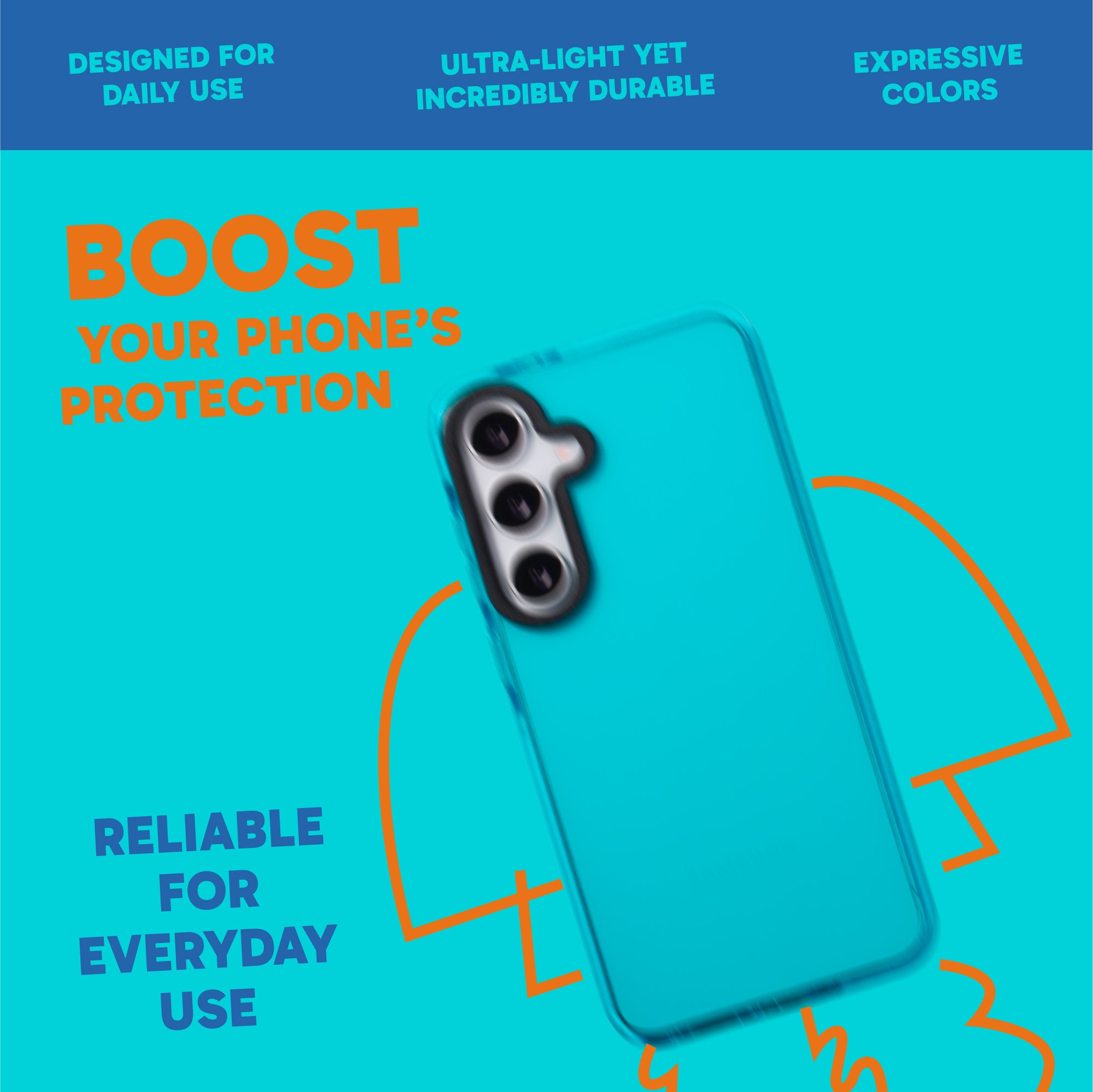 Barrier Case for Galaxy S25 Plus - Brilliant Blue Sky