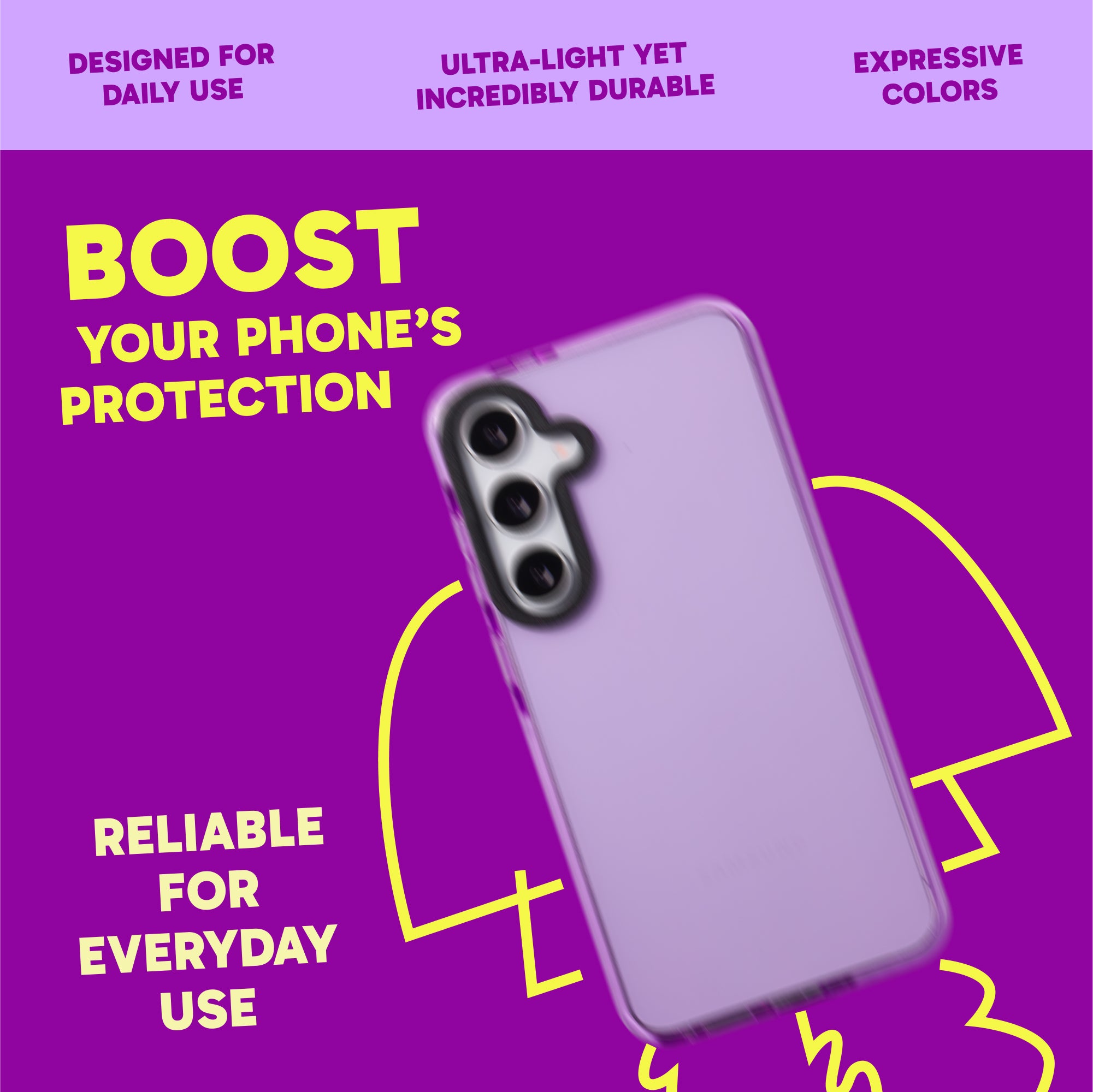 Barrier Case for Galaxy S25 Plus - Fresh Purple Lavender