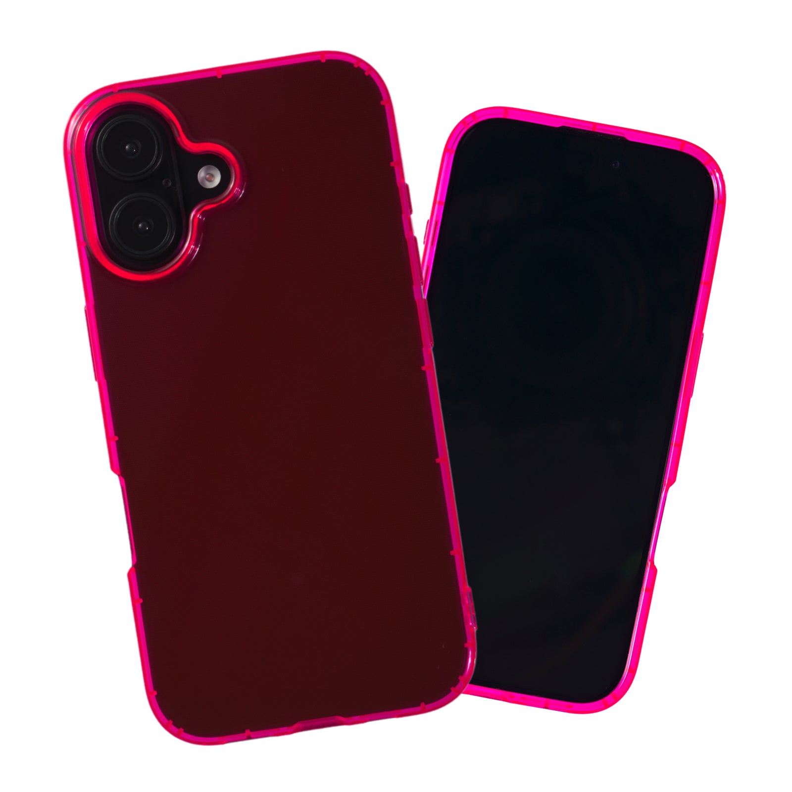 Highlighter Case for iPhone 16 - Eye-Catching Hot Pink