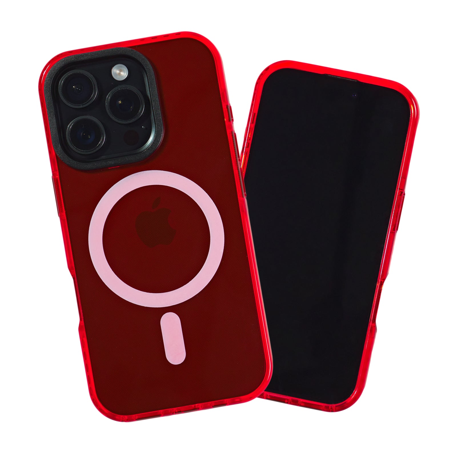 Barrier Case w/ MagSafe for iPhone 16 Pro Max - Electric Red Strawberry