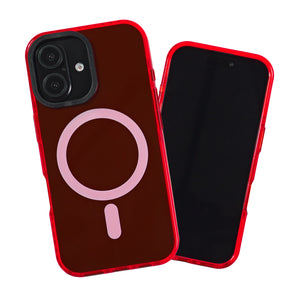 Barrier Case w/ MagSafe for iPhone 16 - Electric Red Strawberry