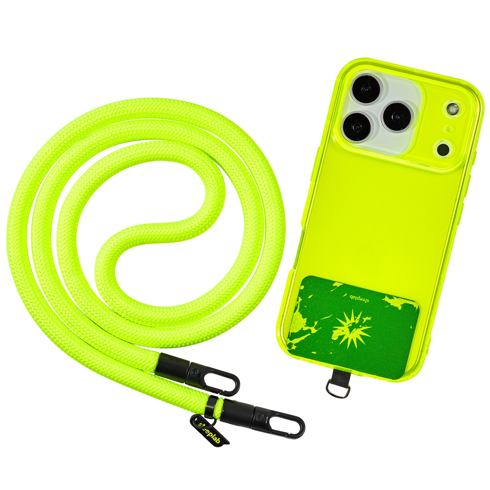 SteepLab Highlighter Case + Freehand Crossbody Lanyard Bundle for iPhone 17 Pro Max