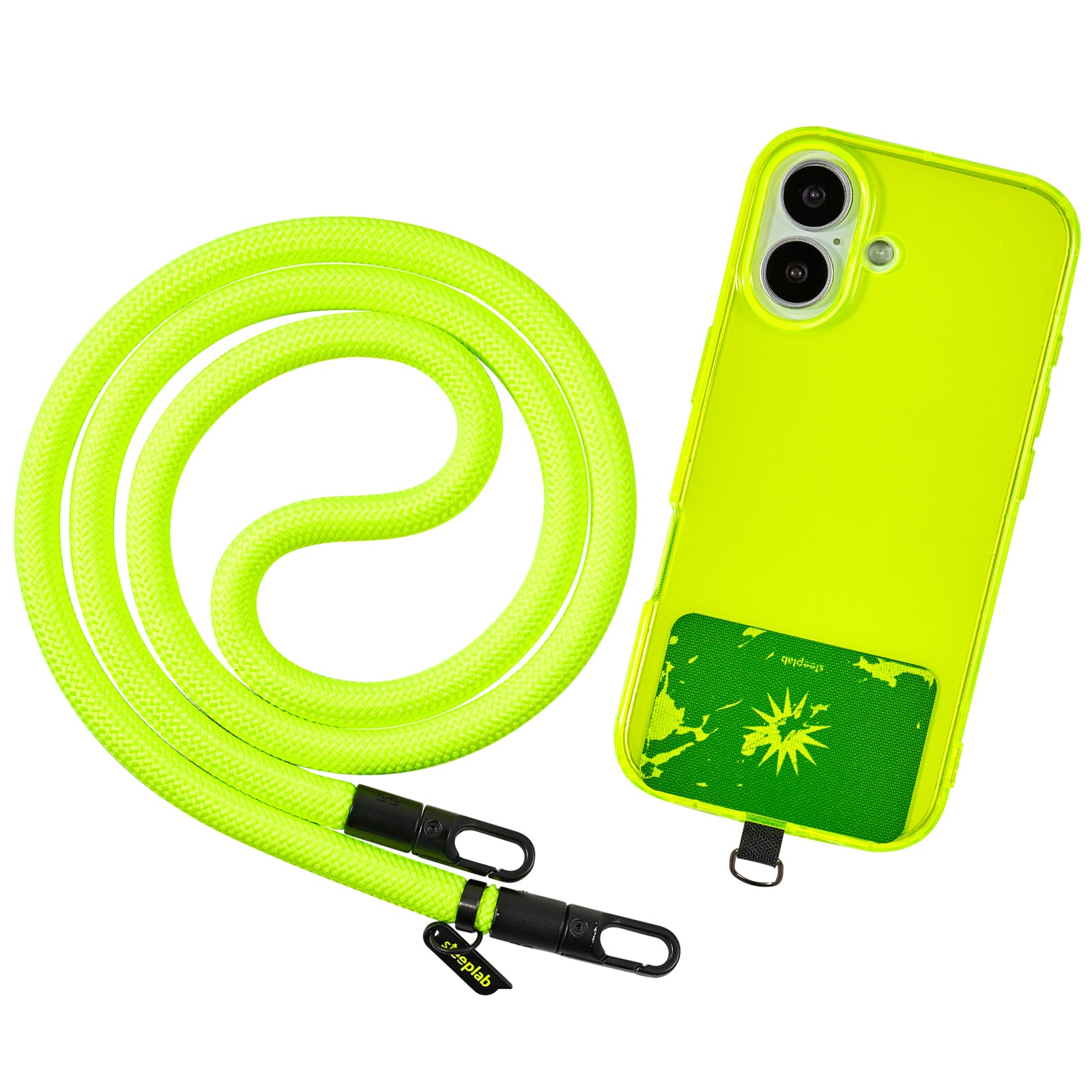 SteepLab Highlighter Case + Freehand Crossbody Lanyard Bundle for iPhone 17