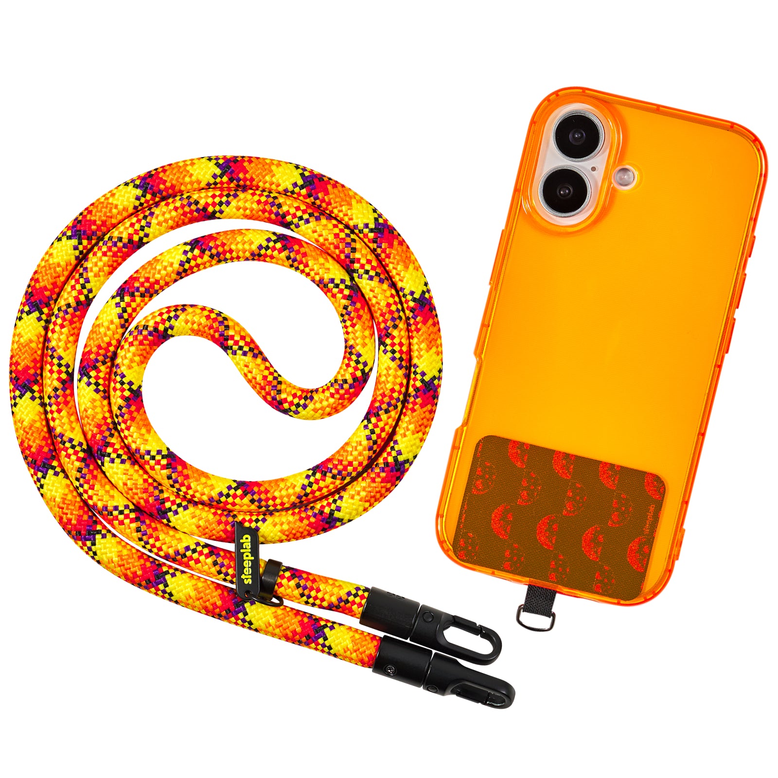 SteepLab Highlighter Case + Freehand Crossbody Lanyard Bundle for iPhone 17