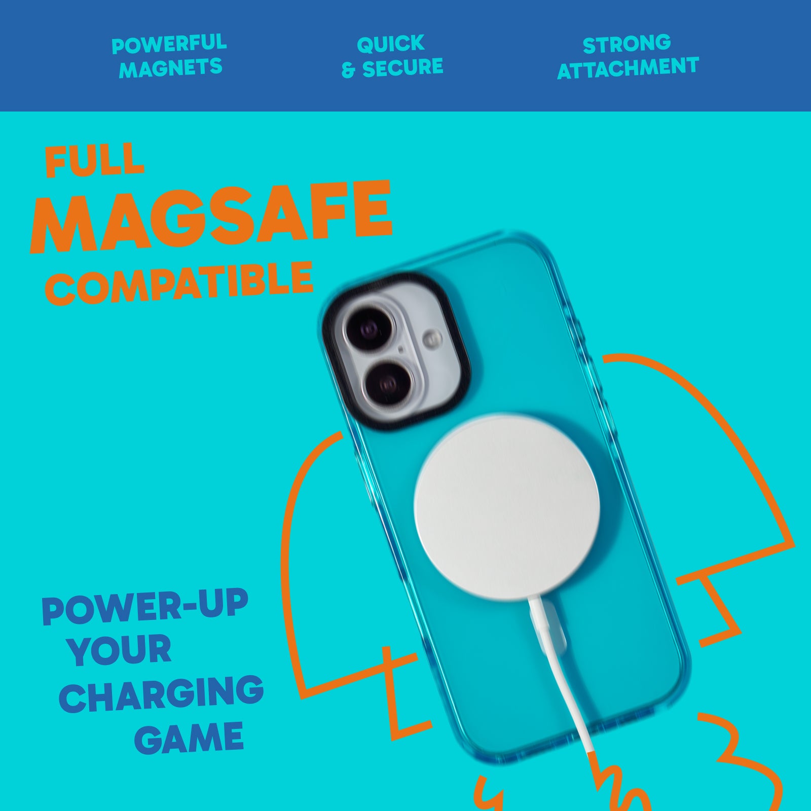 MagSafe Barrier Case for iPhone 17 - Brilliant Blue Sky