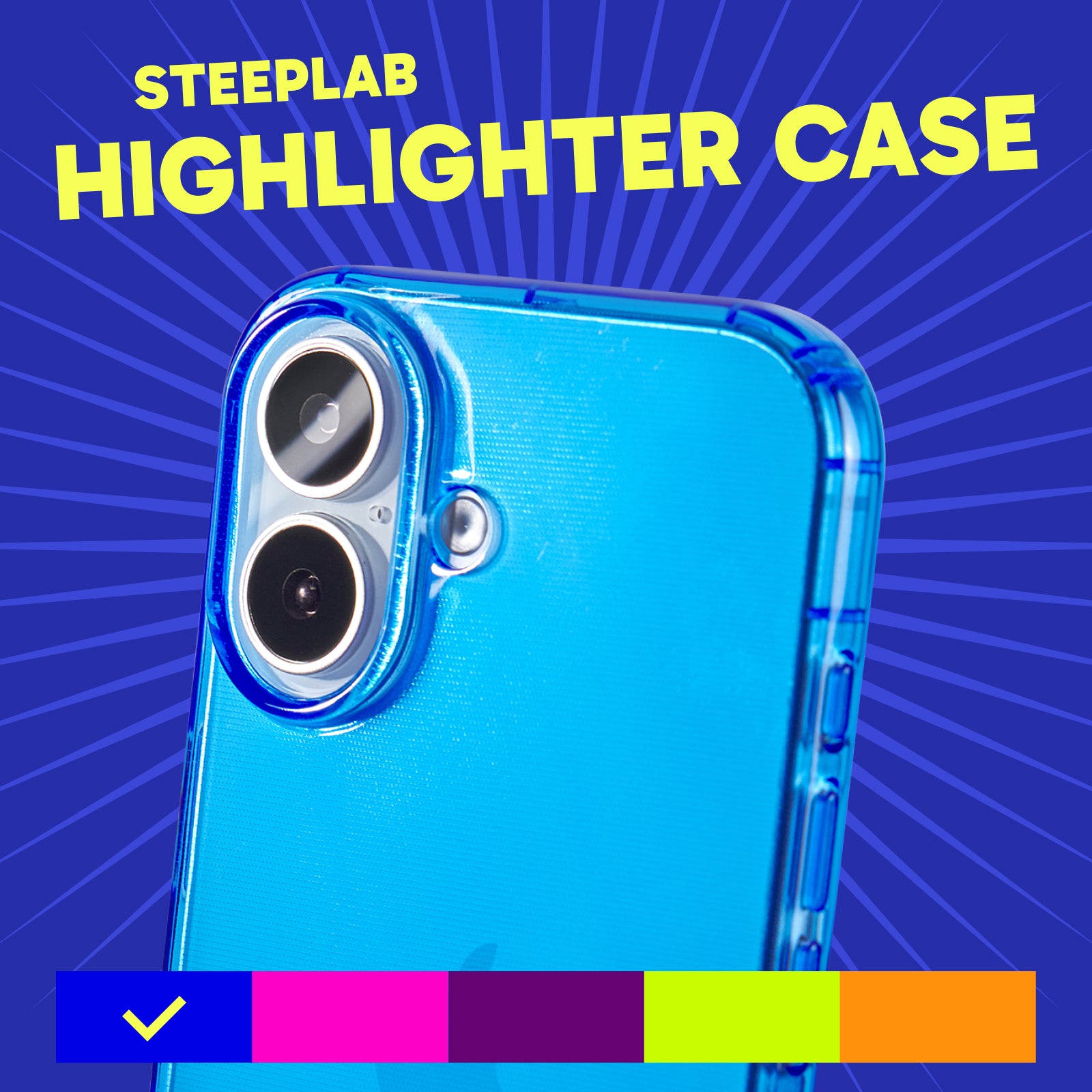 Highlighter Case for iPhone 17 - Elevated Azure Blue