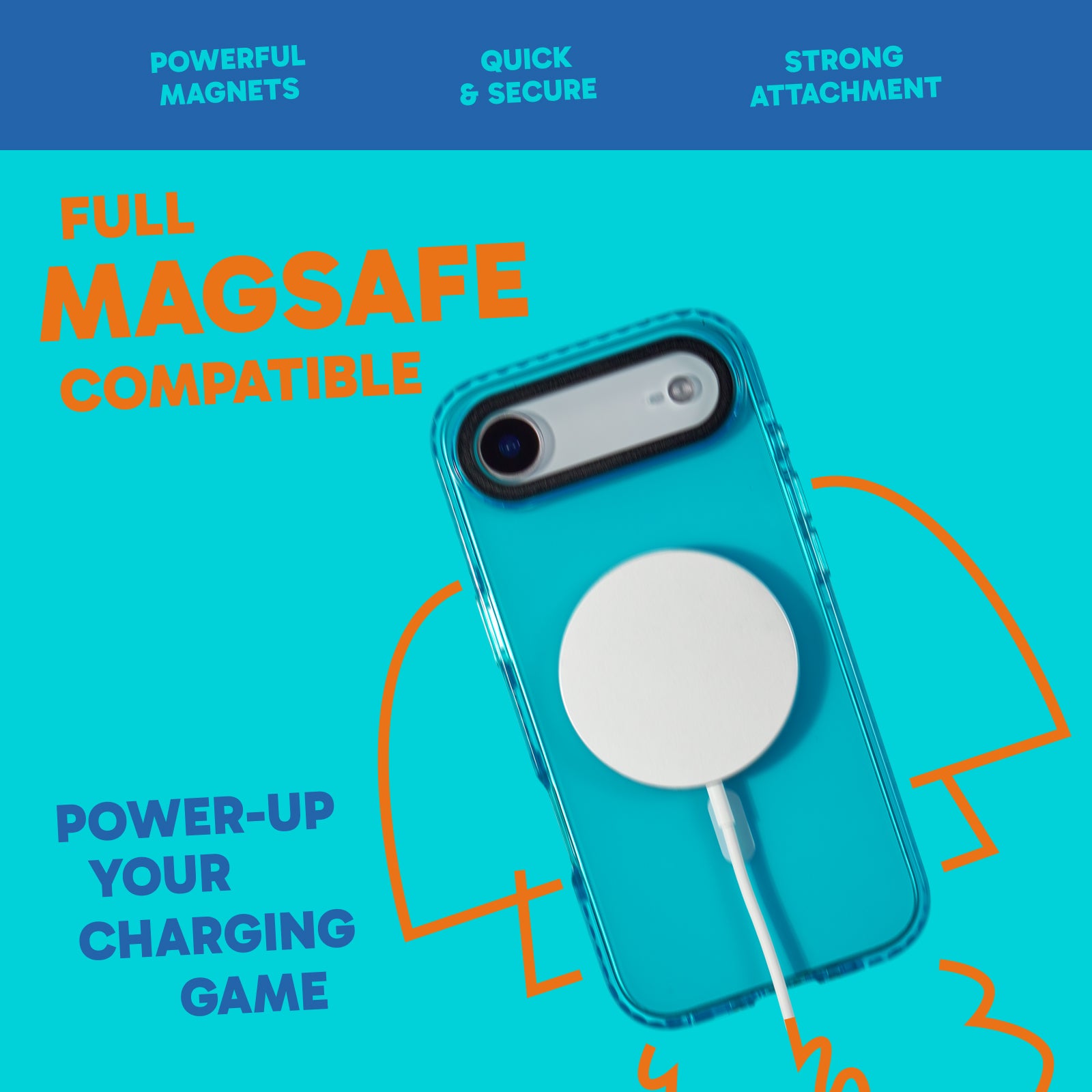 MagSafe Barrier Case for iPhone 17 Air - Brilliant Blue Sky