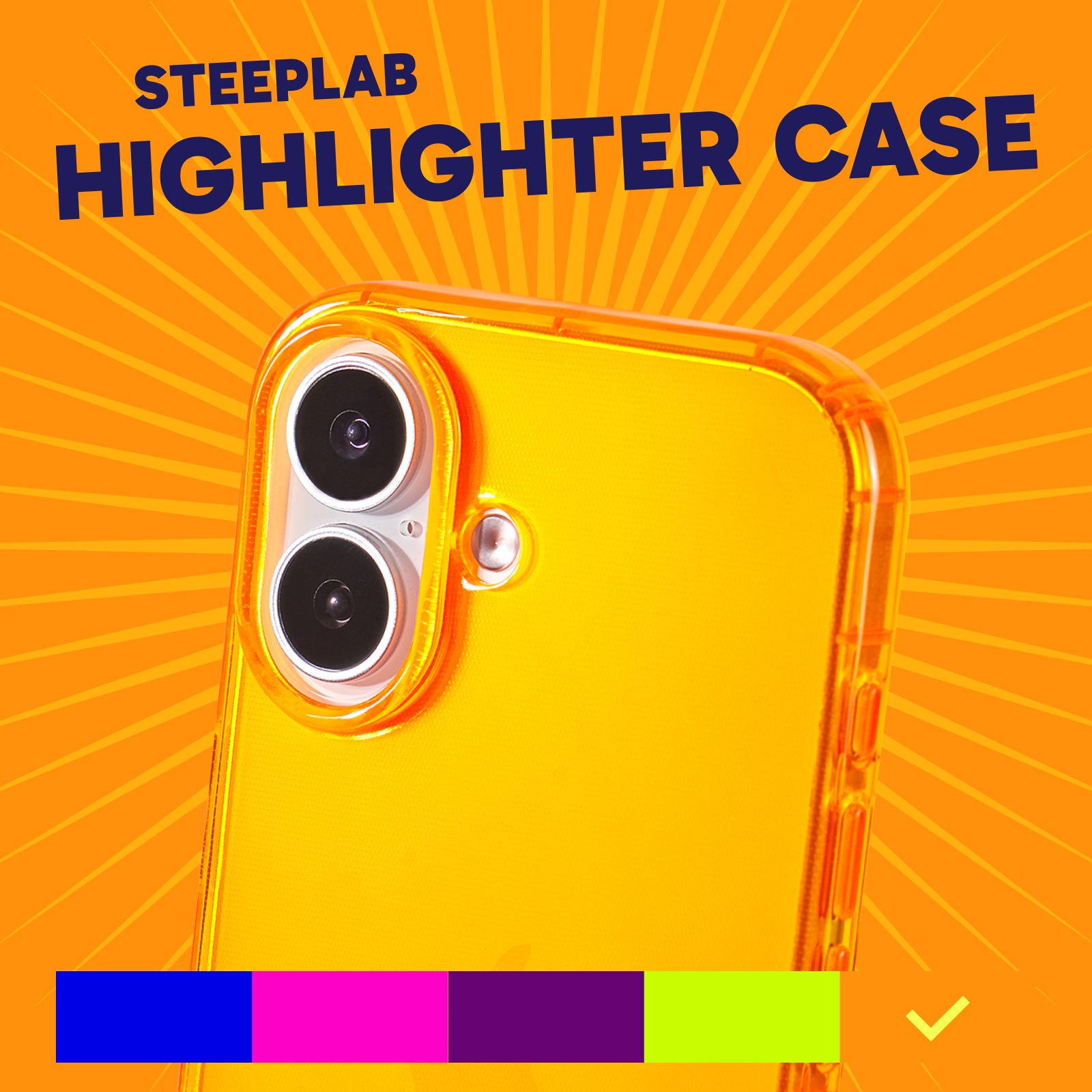 Highlighter Case for iPhone 17 - Intense Bright Orange