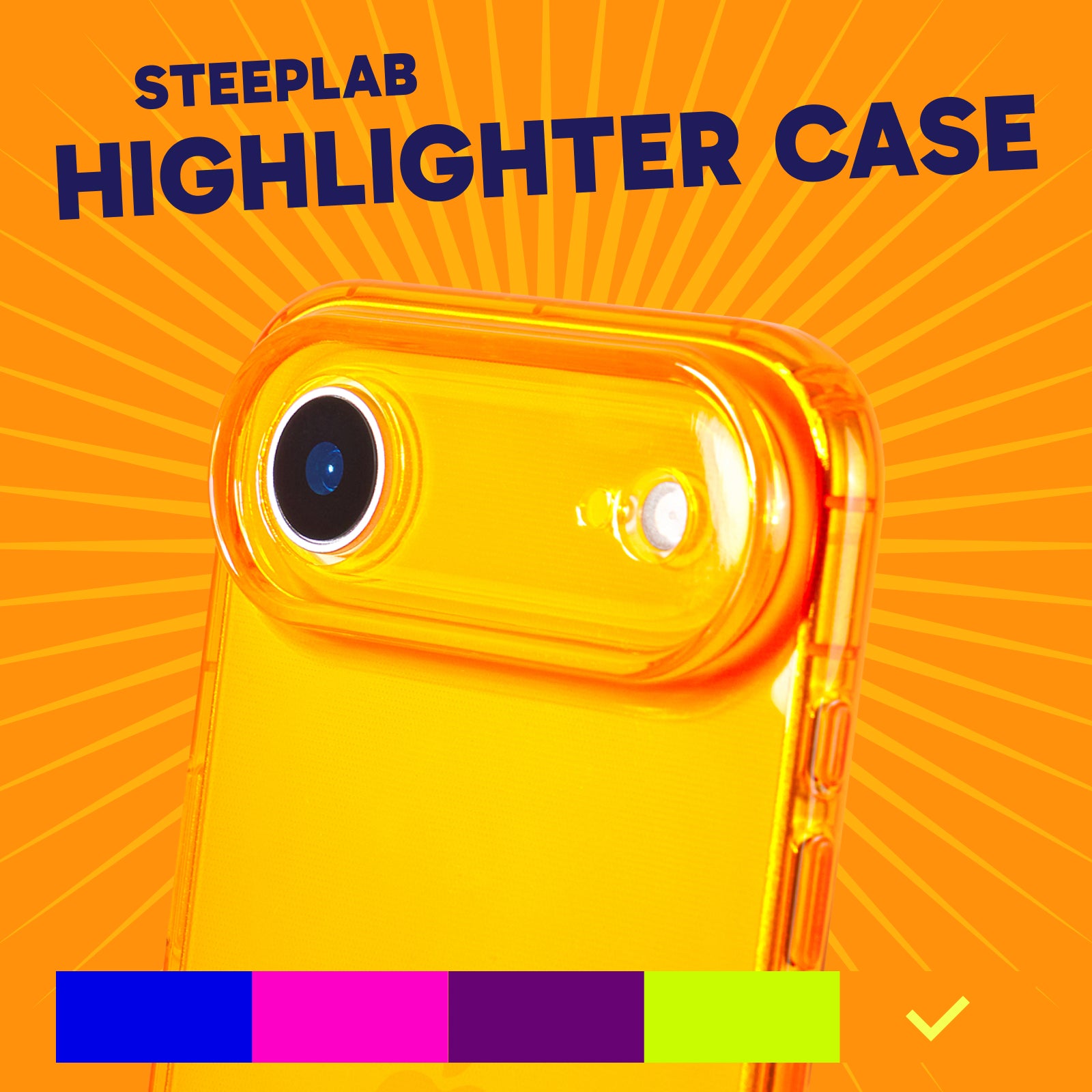 Highlighter Case for iPhone 17 Air - Intense Bright Orange