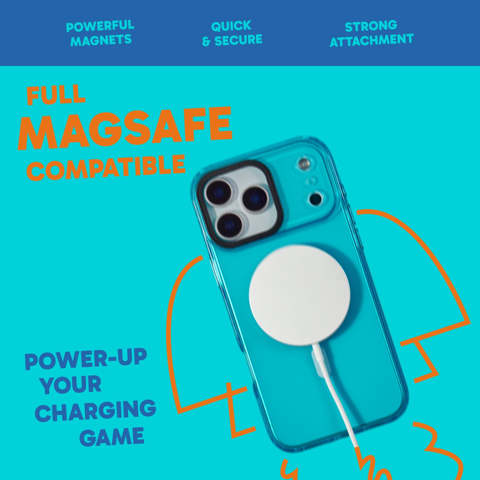 MagSafe Barrier Case for iPhone 17 Pro Max - Brilliant Blue Sky