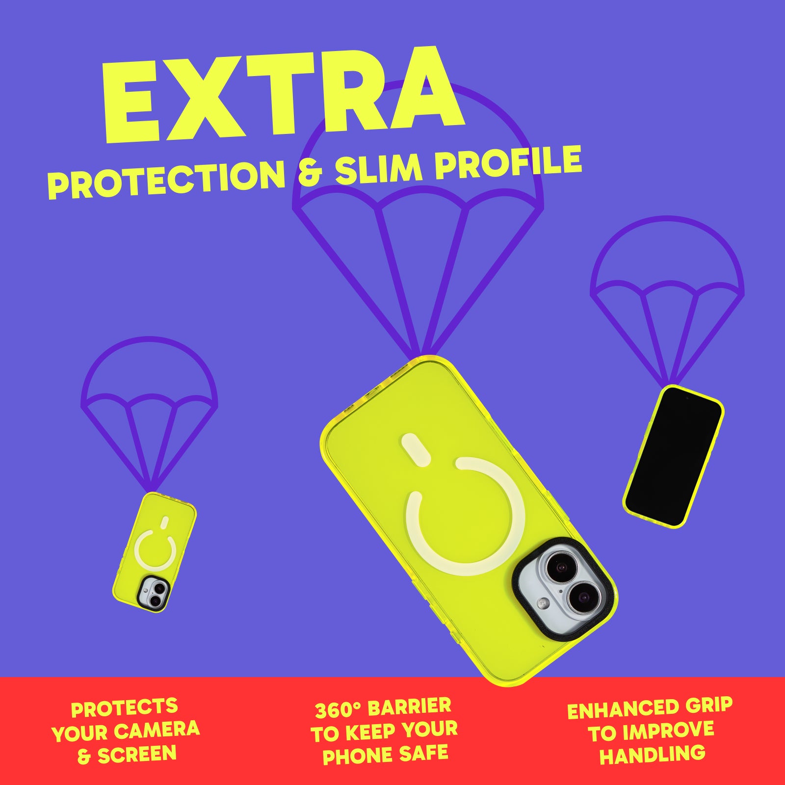 MagSafe Barrier Case for iPhone 17 - Hi-Energy Neon Yellow