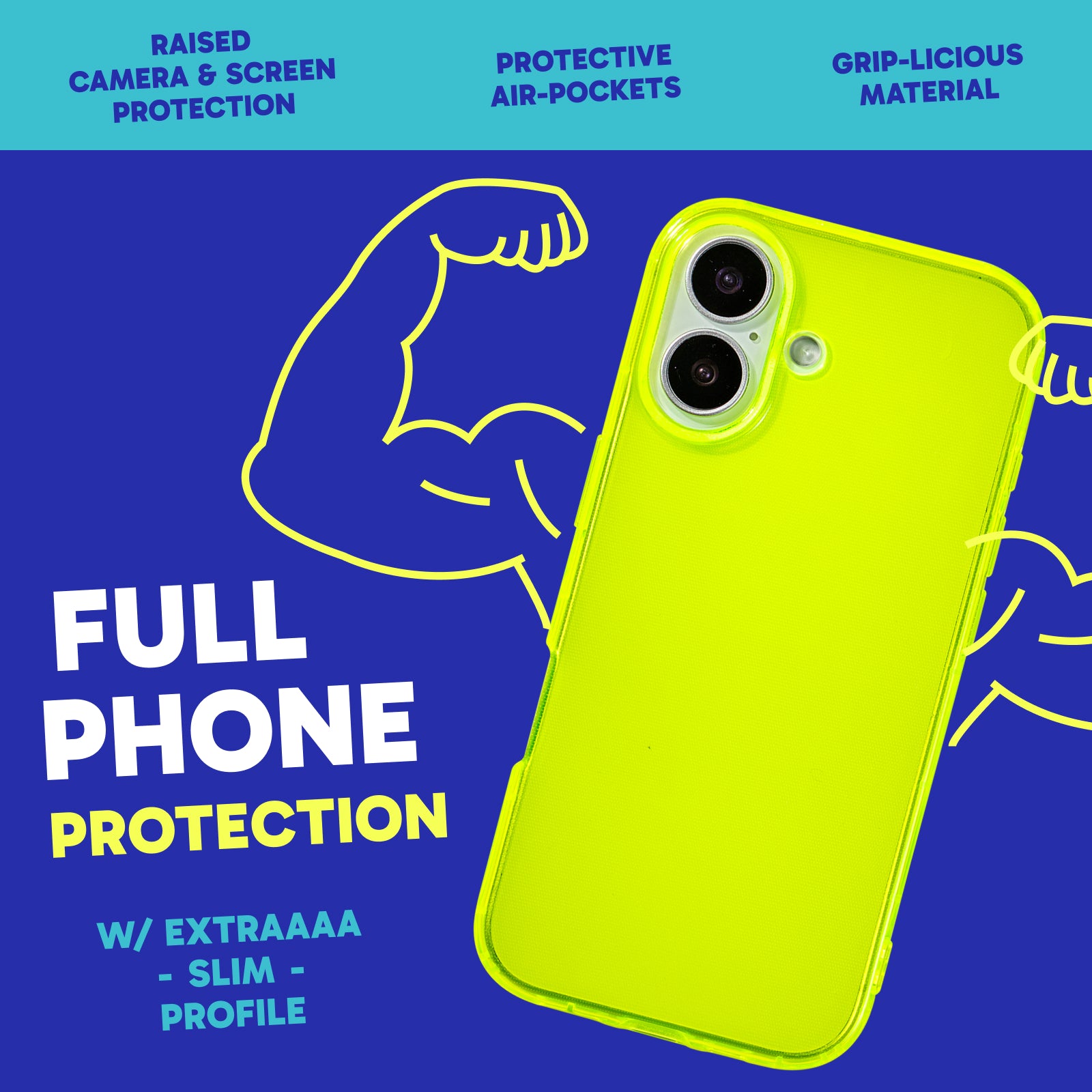 Highlighter Case for iPhone 17 - Conspicuous Neon Yellow