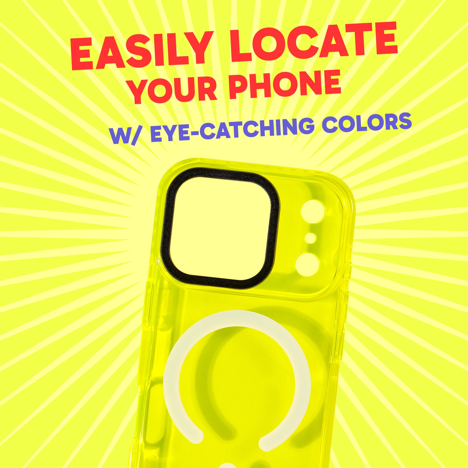 MagSafe Barrier Case for iPhone 17 Pro - Hi-Energy Neon Yellow