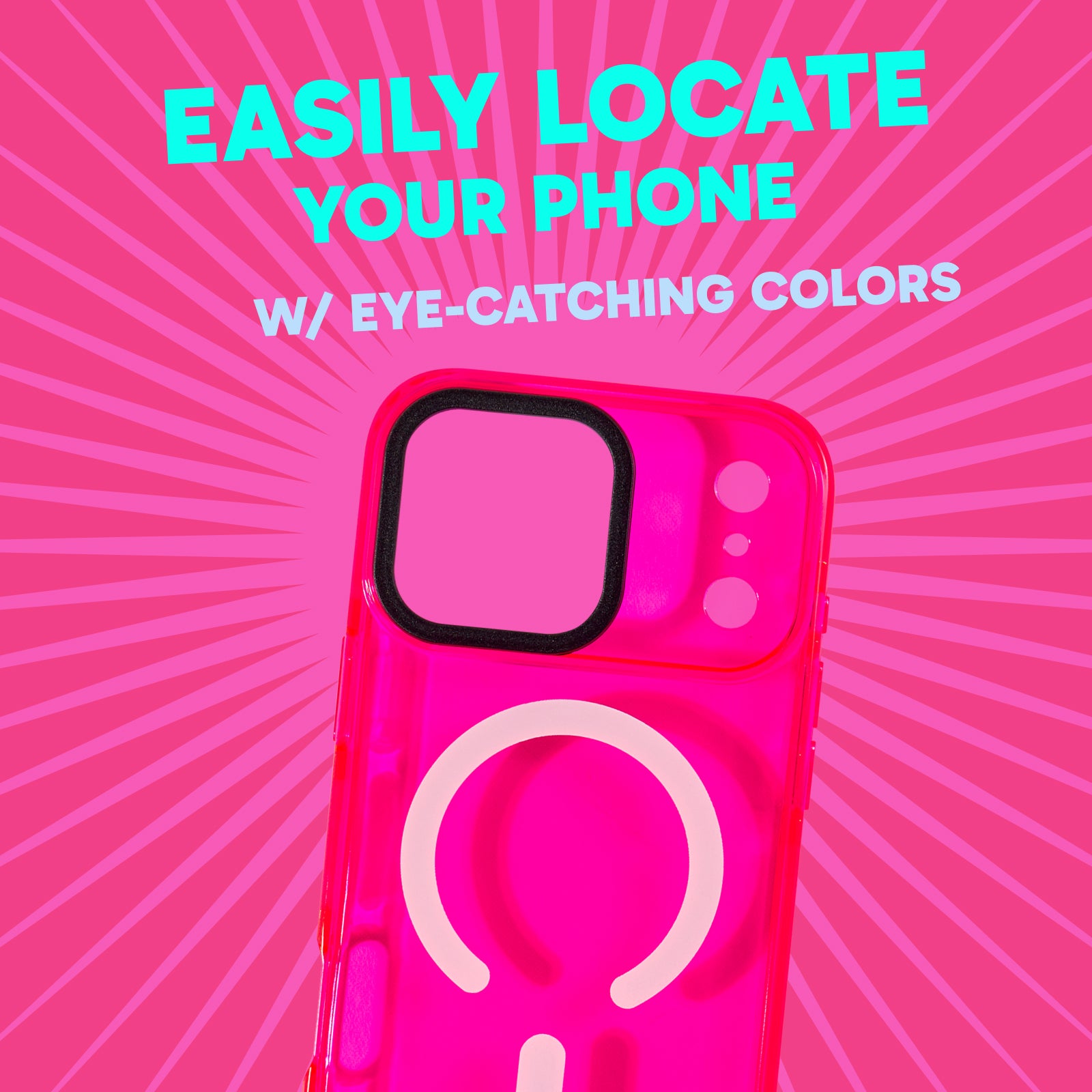 MagSafe Barrier Case for iPhone 17 Pro Max - Radiant Hot Pink