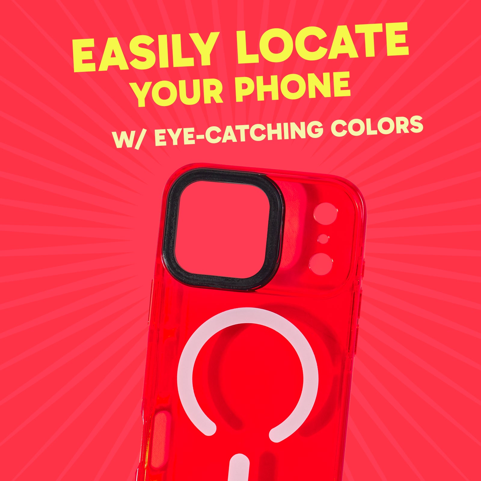 MagSafe Barrier Case for iPhone 17 Pro Max - Electric Red Strawberry