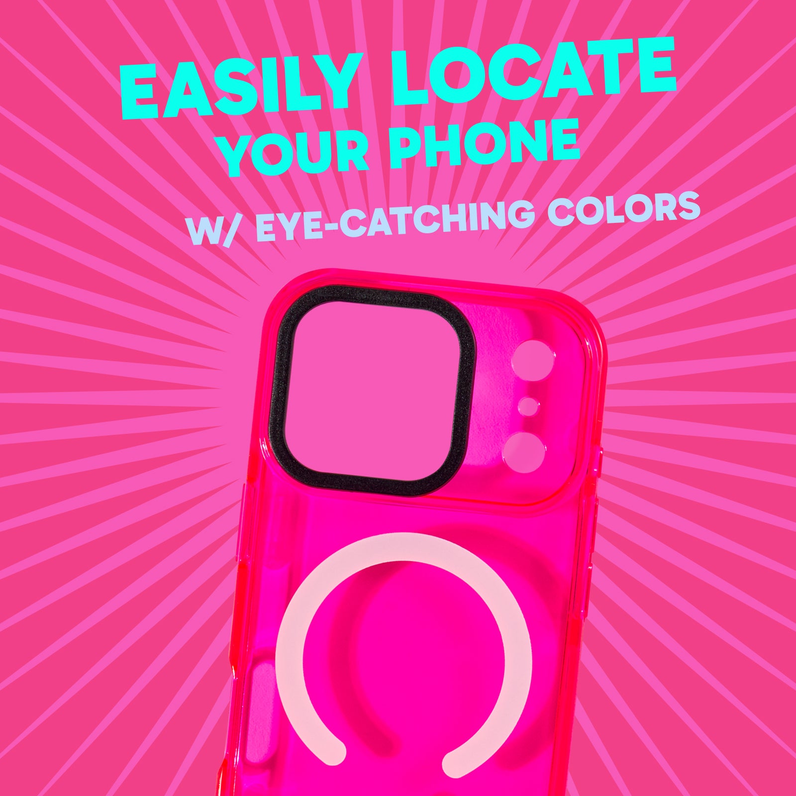 MagSafe Barrier Case for iPhone 17 Pro - Radiant Hot Pink