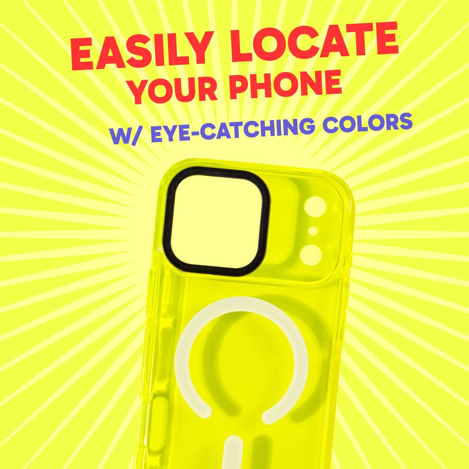 MagSafe Barrier Case for iPhone 17 Pro Max - Hi-Energy Neon Yellow