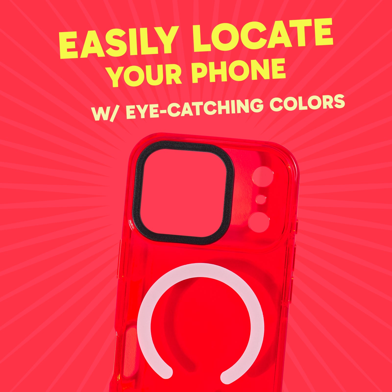 MagSafe Barrier Case for iPhone 17 Pro - Electric Red Strawberry