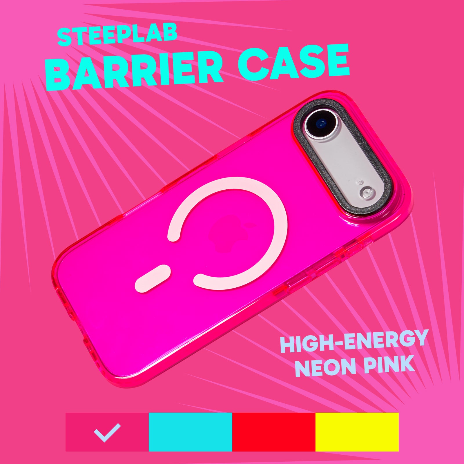 MagSafe Barrier Case for iPhone 17 Air - Radiant Hot Pink