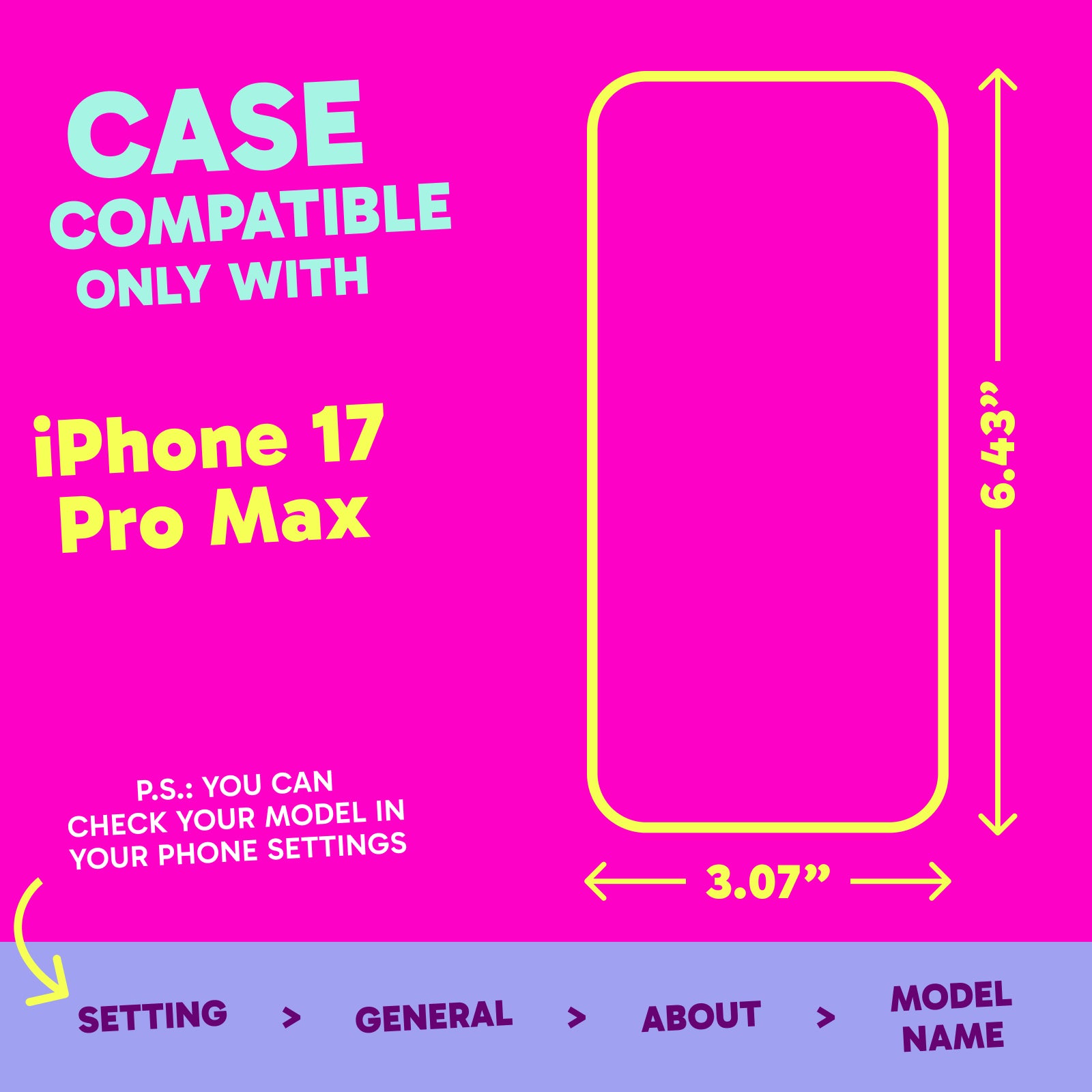Highlighter Case for iPhone 17 Pro Max