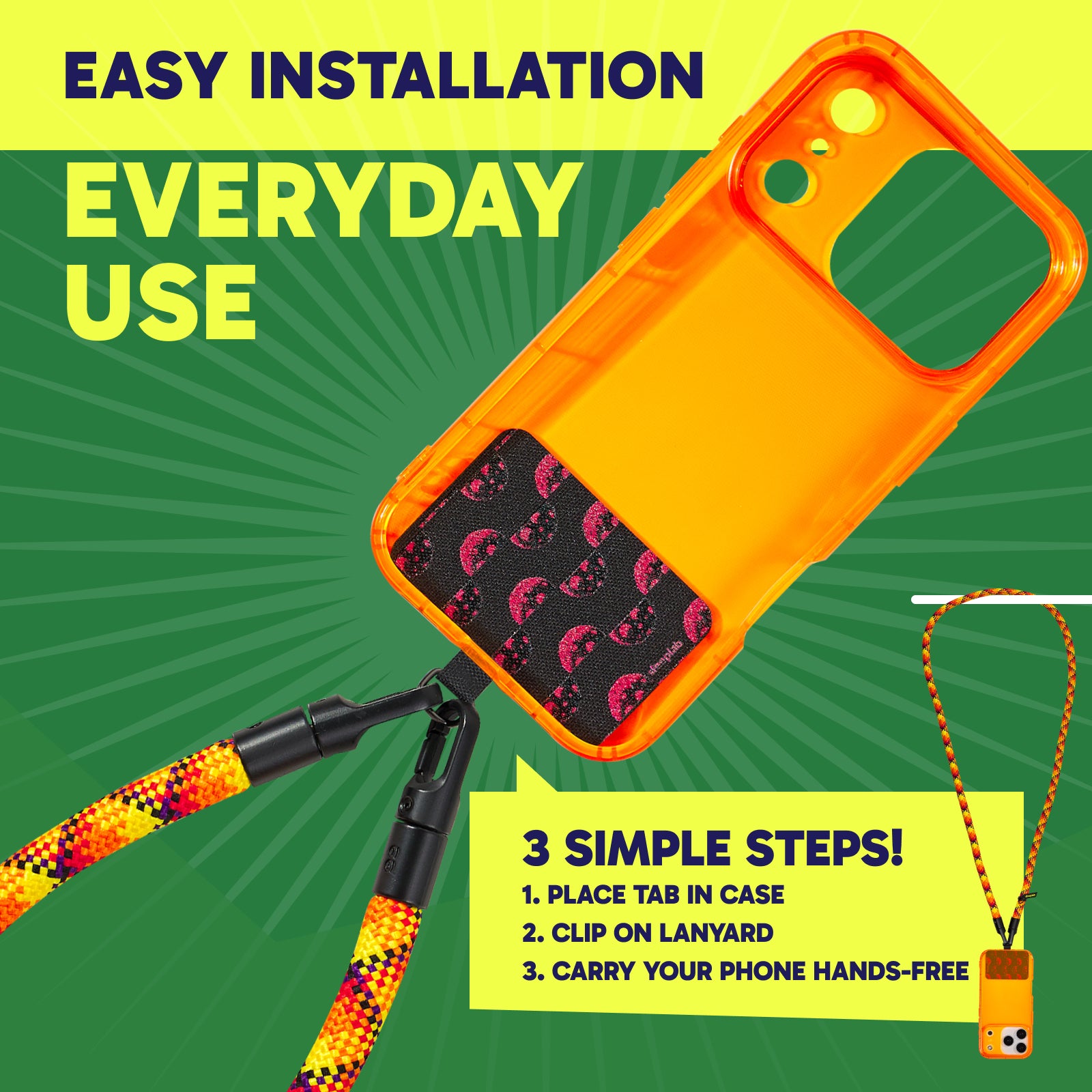 SteepLab Highlighter Case + Freehand Crossbody Lanyard Bundle for iPhone 17 Pro