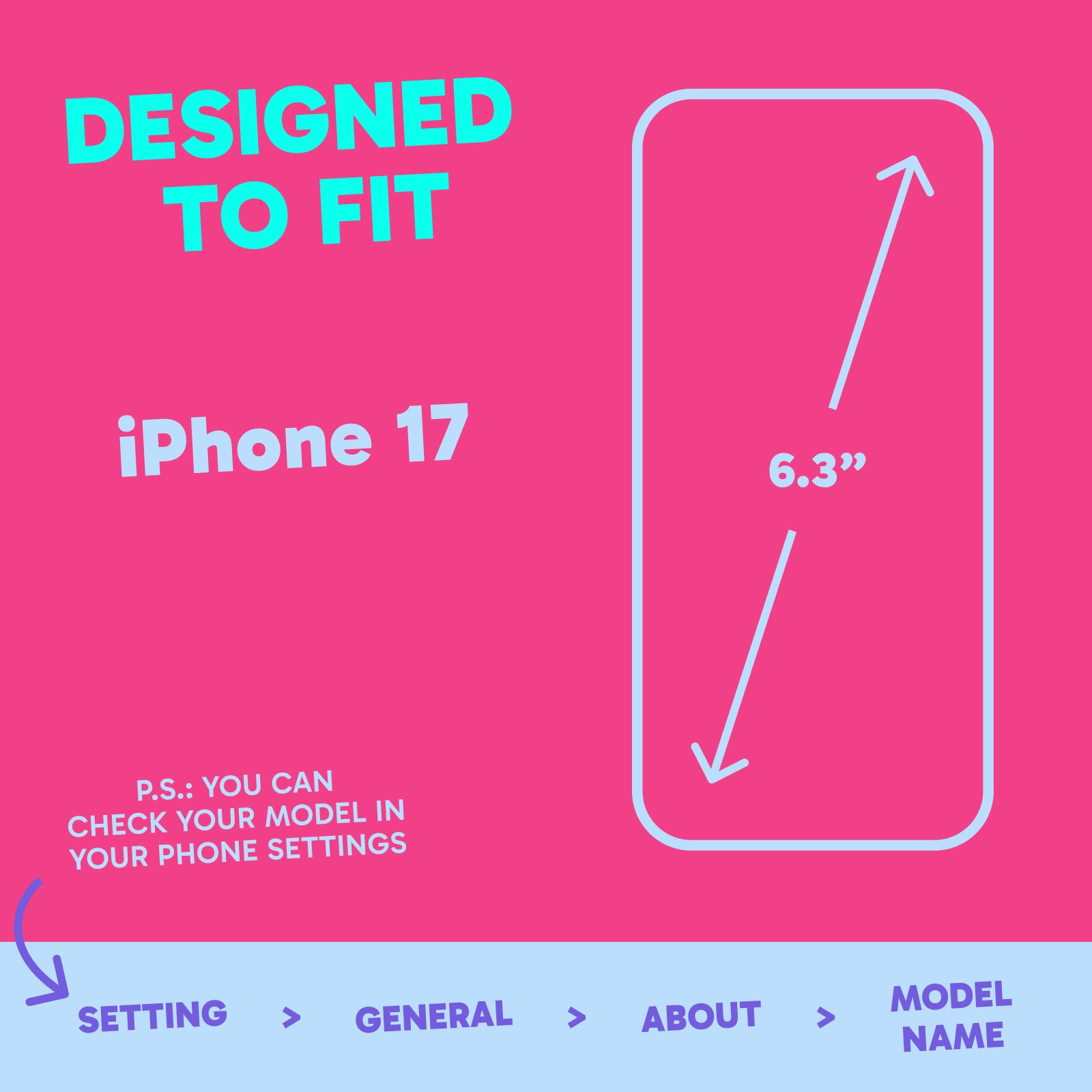 MagSafe Barrier Case for iPhone 17 - Radiant Hot Pink