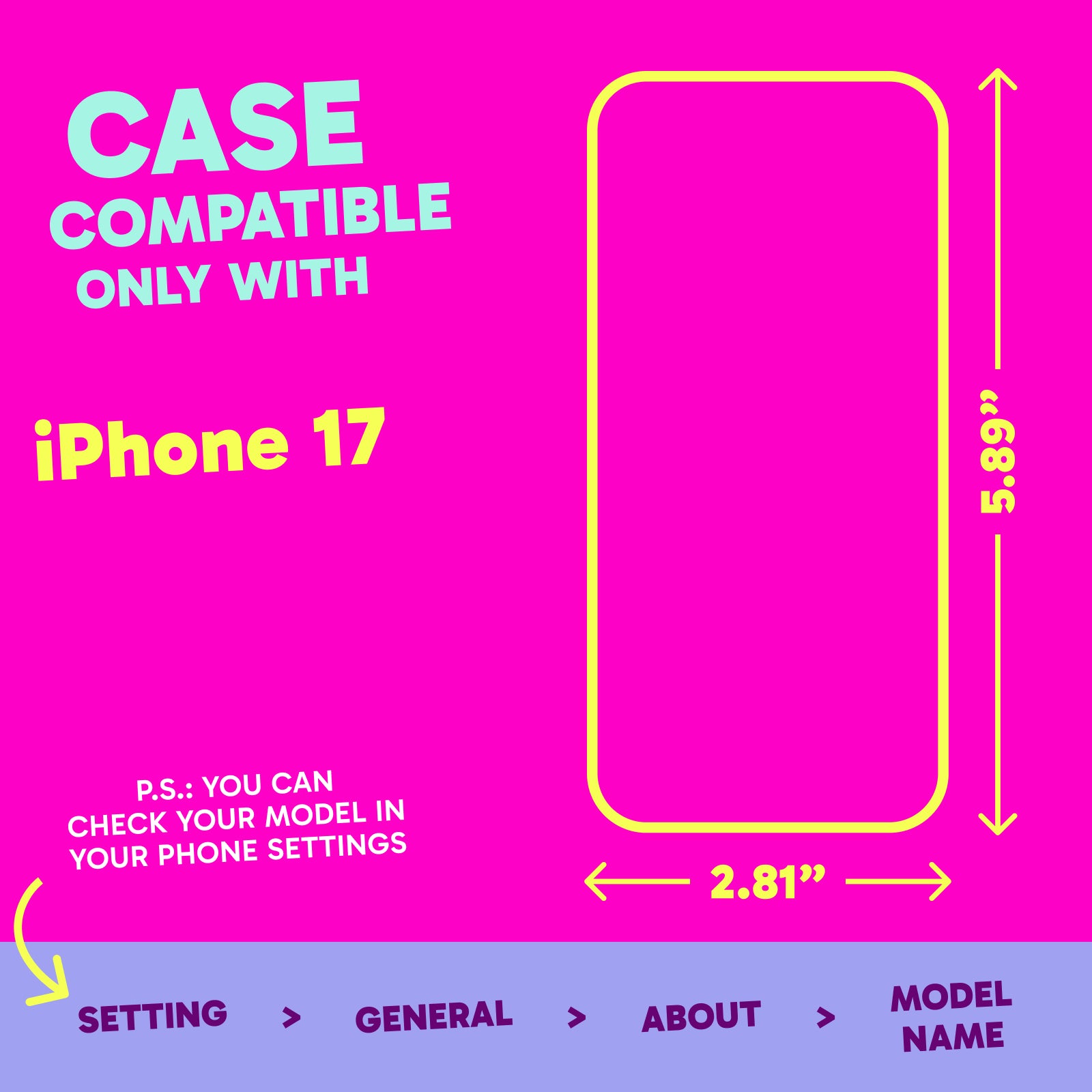 Highlighter Case for iPhone 17