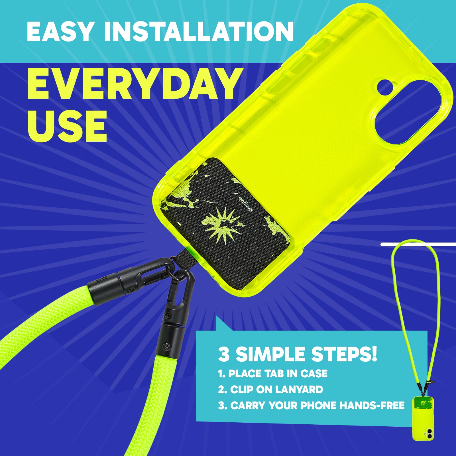 SteepLab Highlighter Case + Freehand Crossbody Lanyard Bundle for iPhone 17