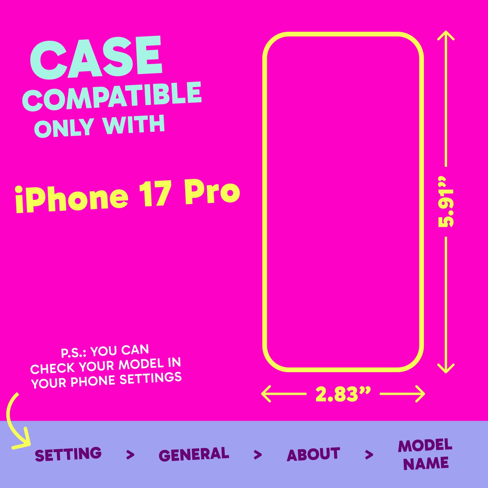 Highlighter Case for iPhone 17 Pro