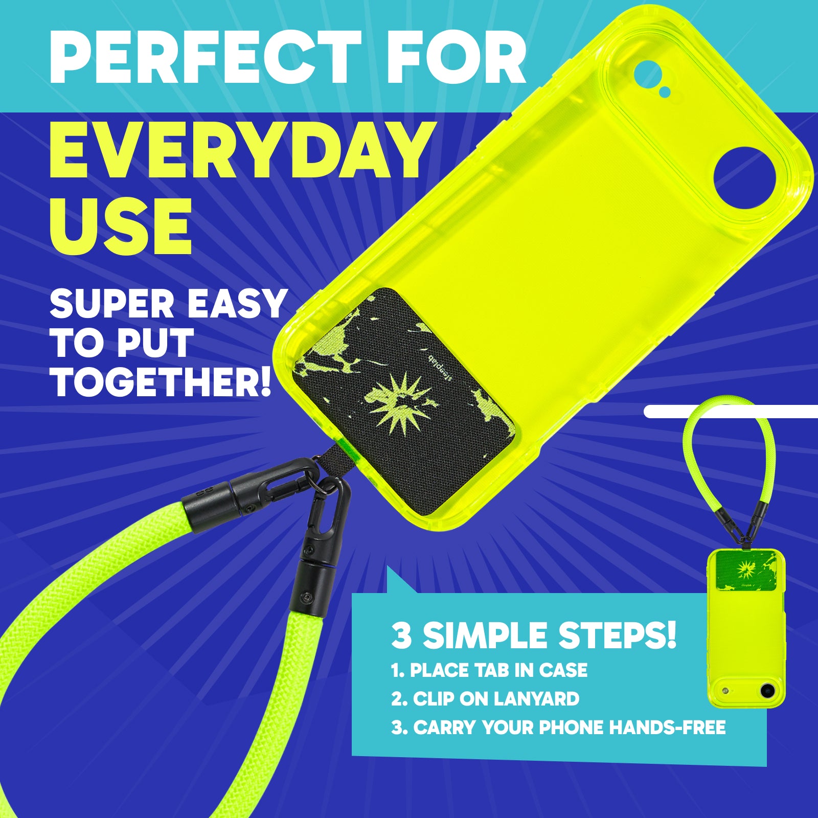 Highlighter iPhone 17 Air Case + Freehand Wrist Lanyard Bundle - Hands-Free Carry