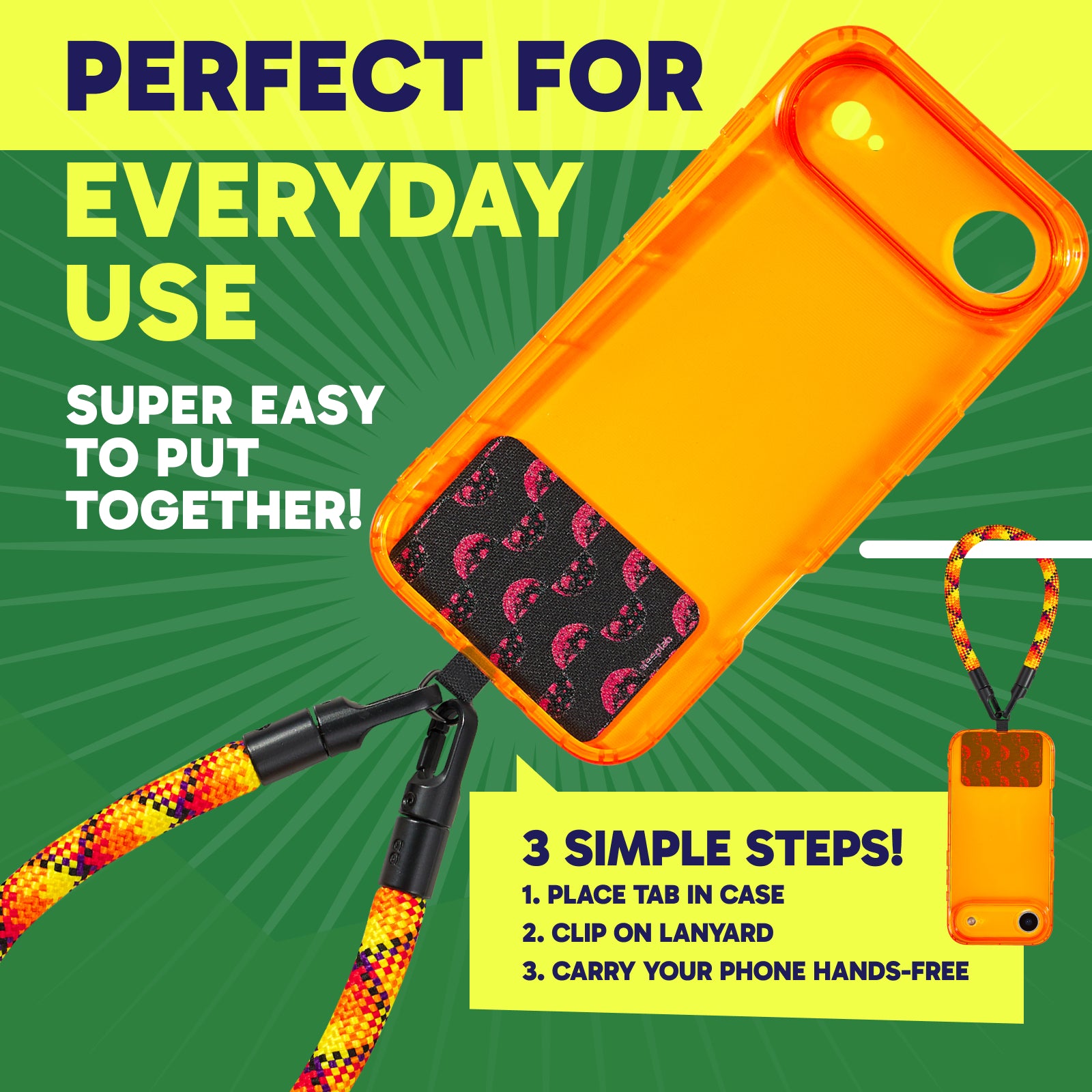 Highlighter iPhone 17 Air Case + Freehand Wrist Lanyard Bundle - Hands-Free Carry