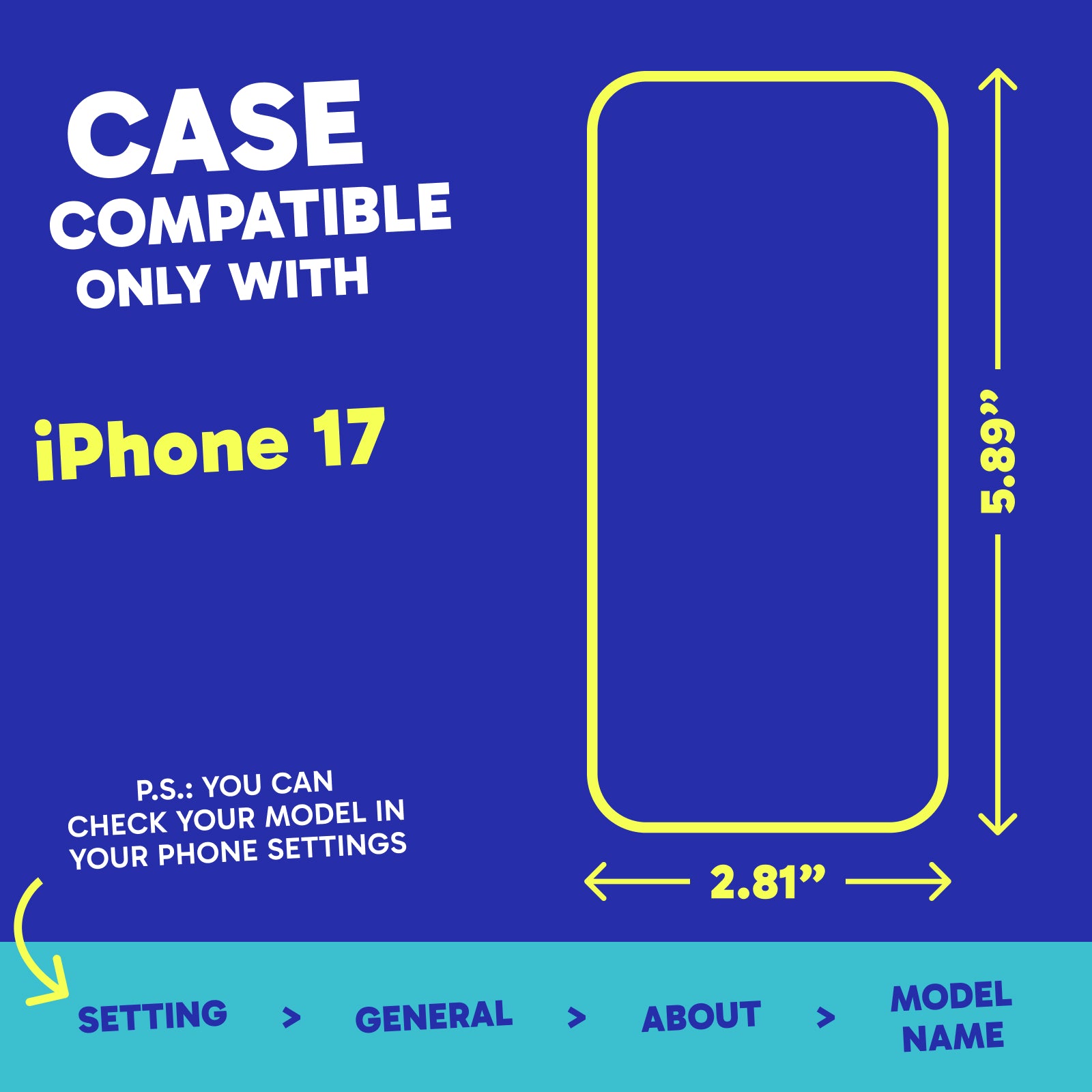 Highlighter Case for iPhone 17 - Conspicuous Neon Yellow