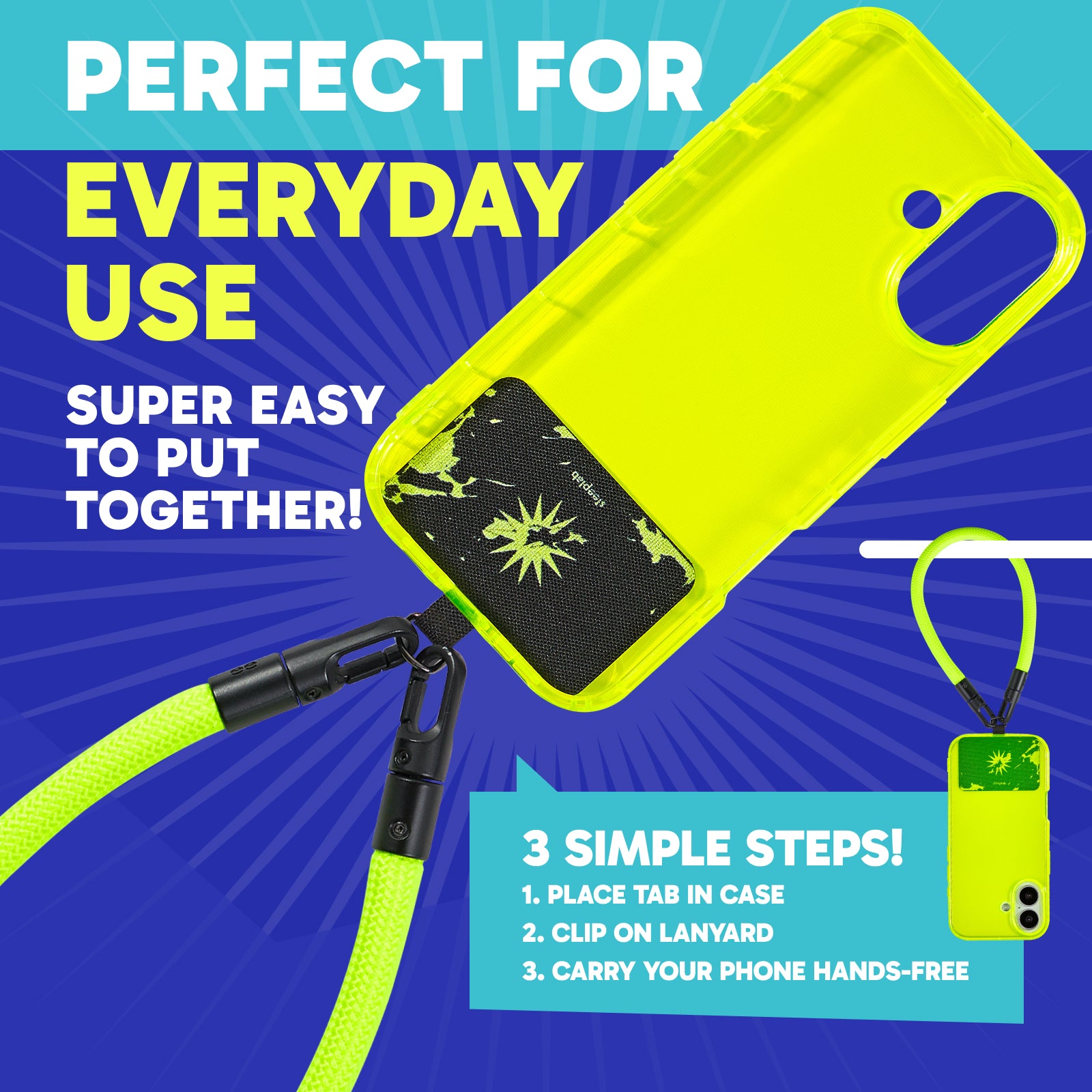 Highlighter iPhone 17 Case + Freehand Wrist Lanyard Bundle - Hands-Free Carry