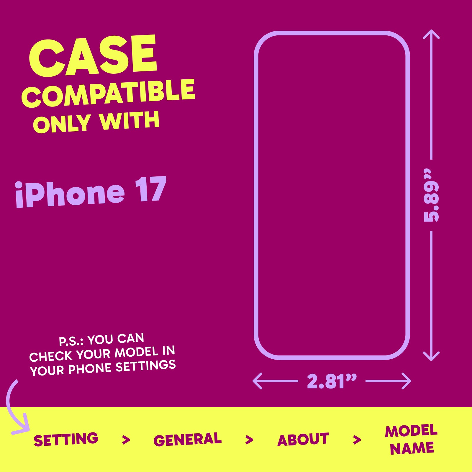 Highlighter Case for iPhone 17