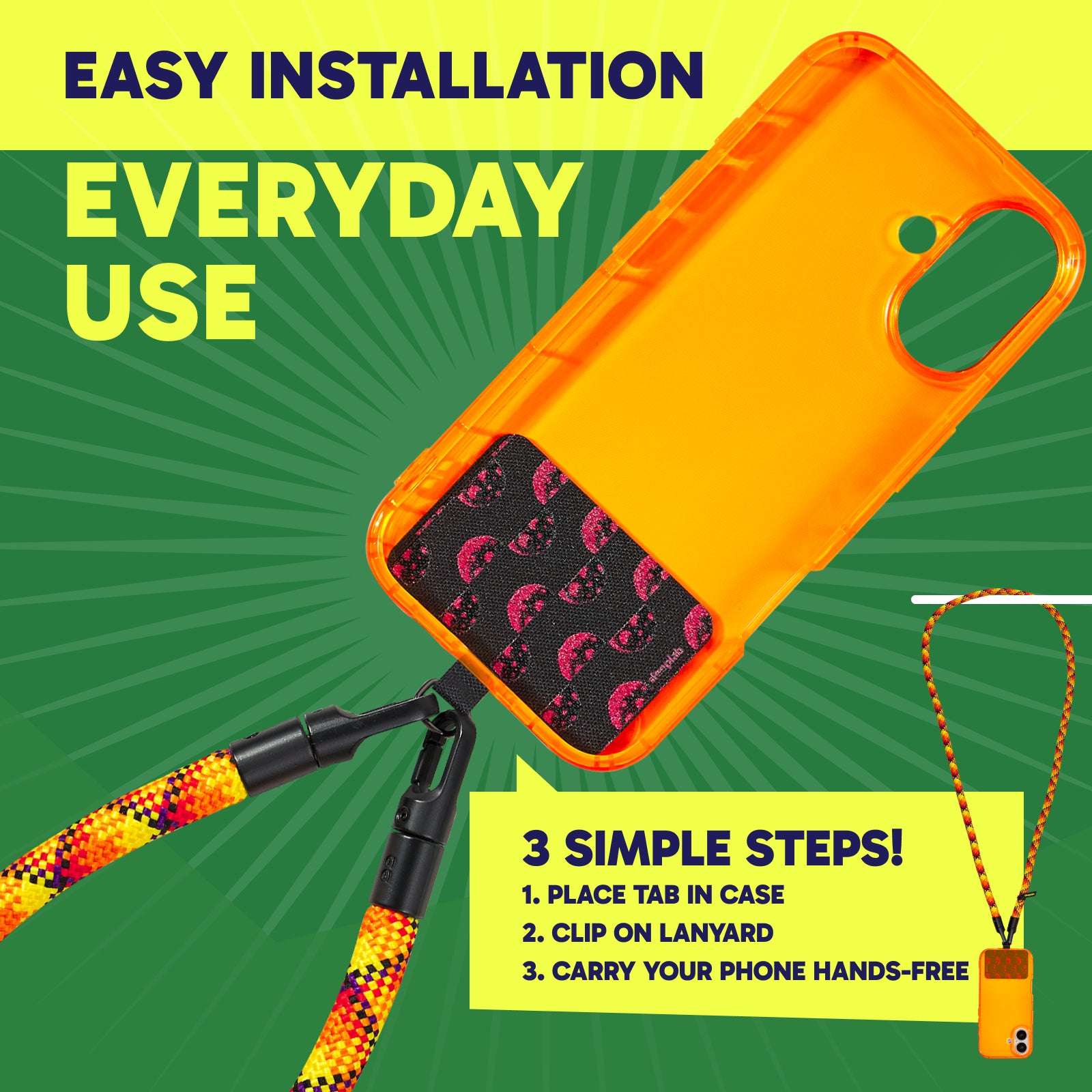 SteepLab Highlighter Case + Freehand Crossbody Lanyard Bundle for iPhone 17