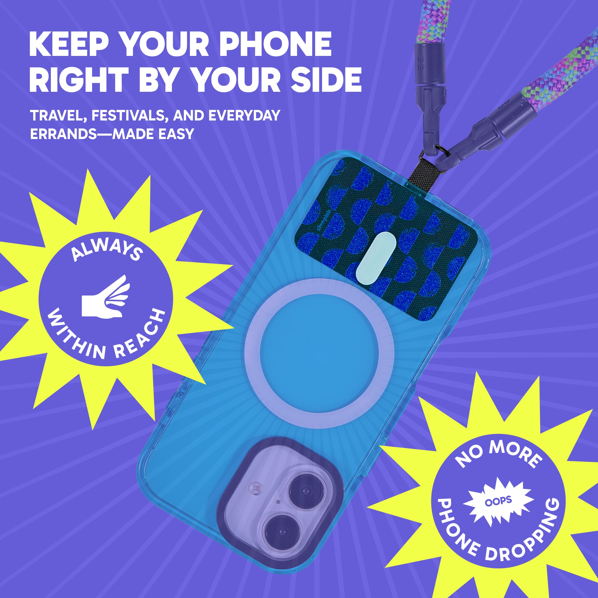 Freehand GoTab - Universal Phone Lanyard Tab ( Pack of 2)