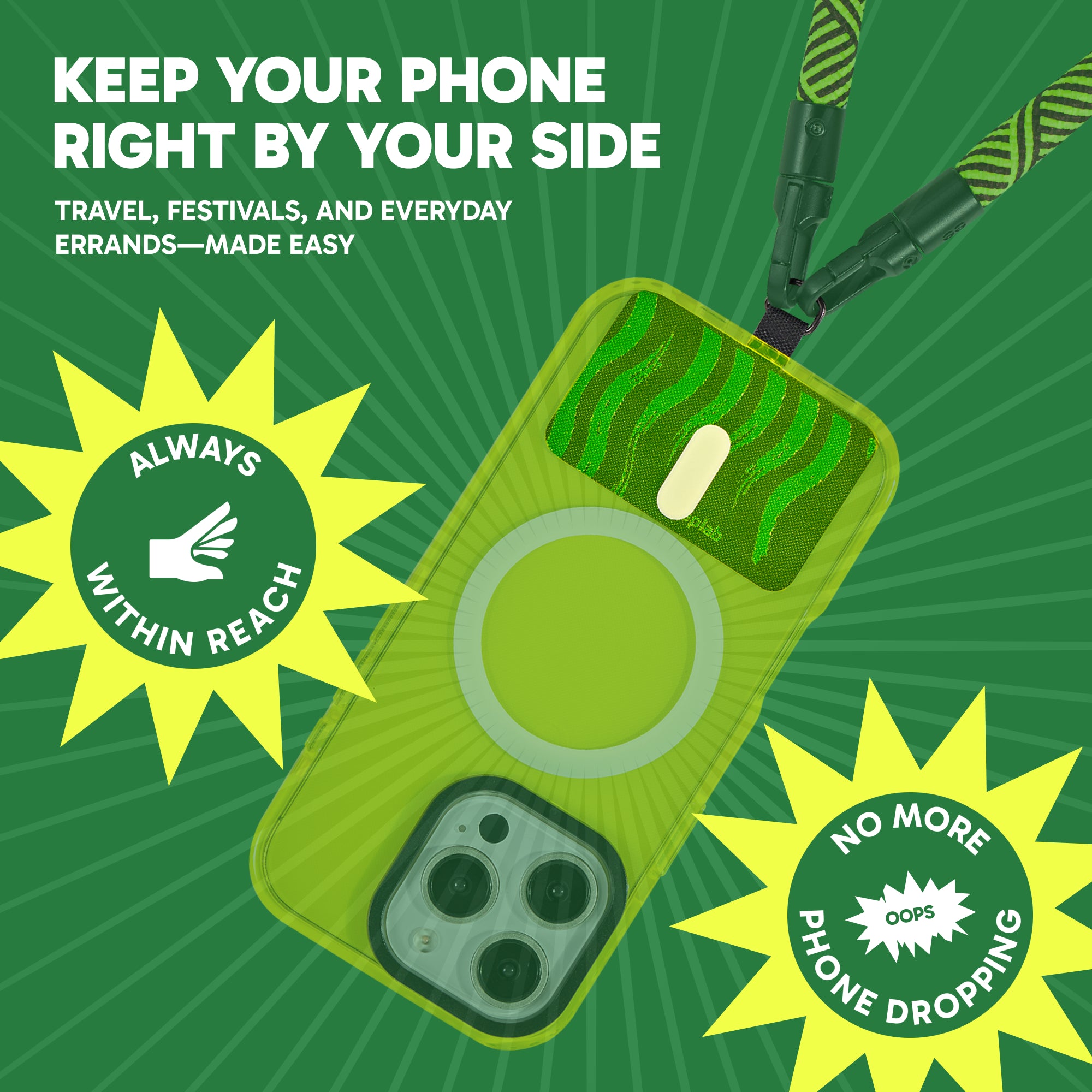 Freehand GoTab - Universal Phone Lanyard Tab ( Pack of 2)