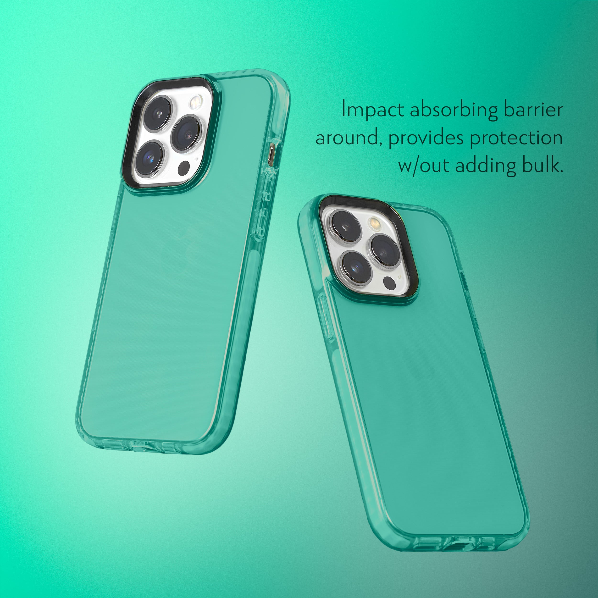 Barrier Case for iPhone 15 Pro - Polished Turquoise Blue