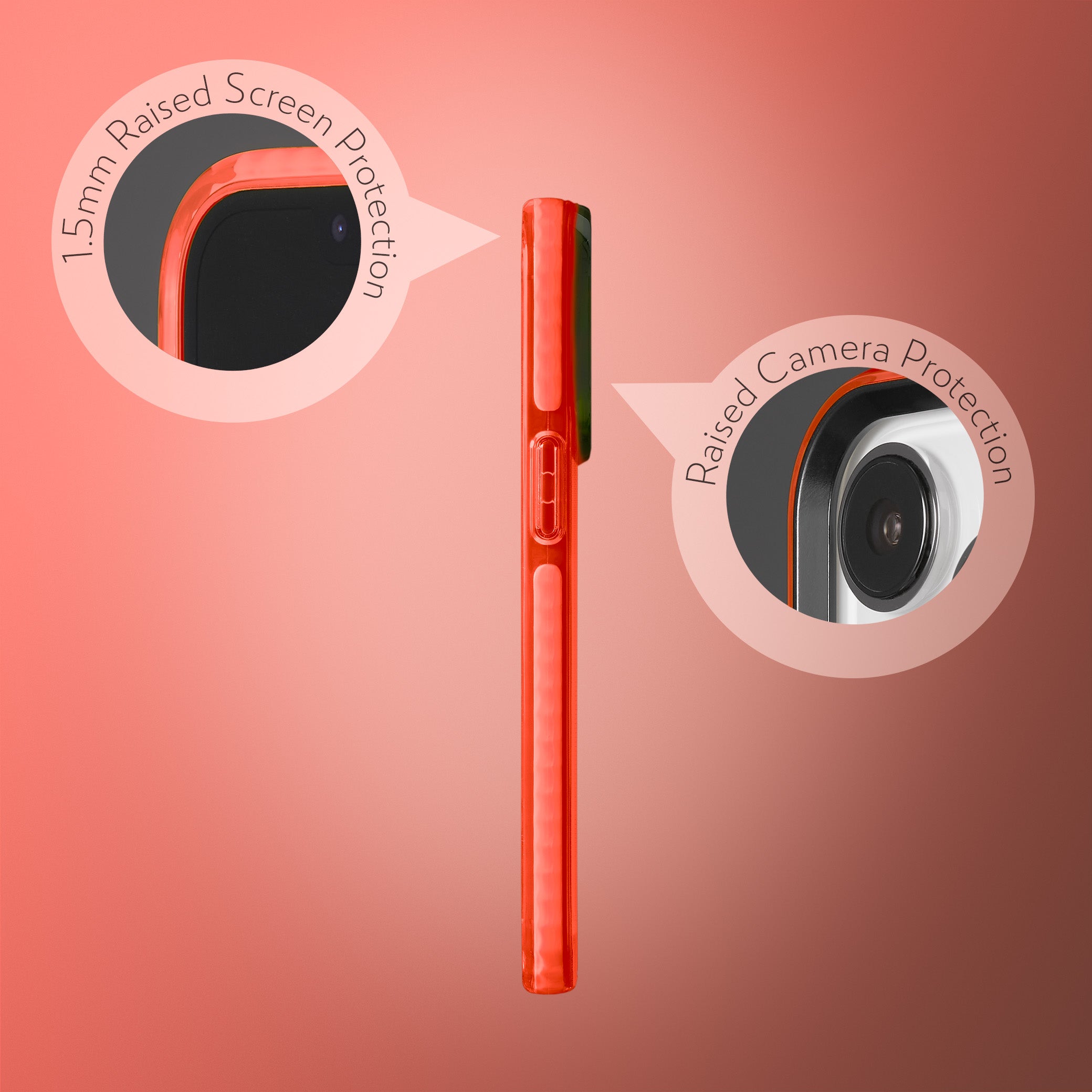 Barrier Case for iPhone 15 Pro - Electric Red Strawberry