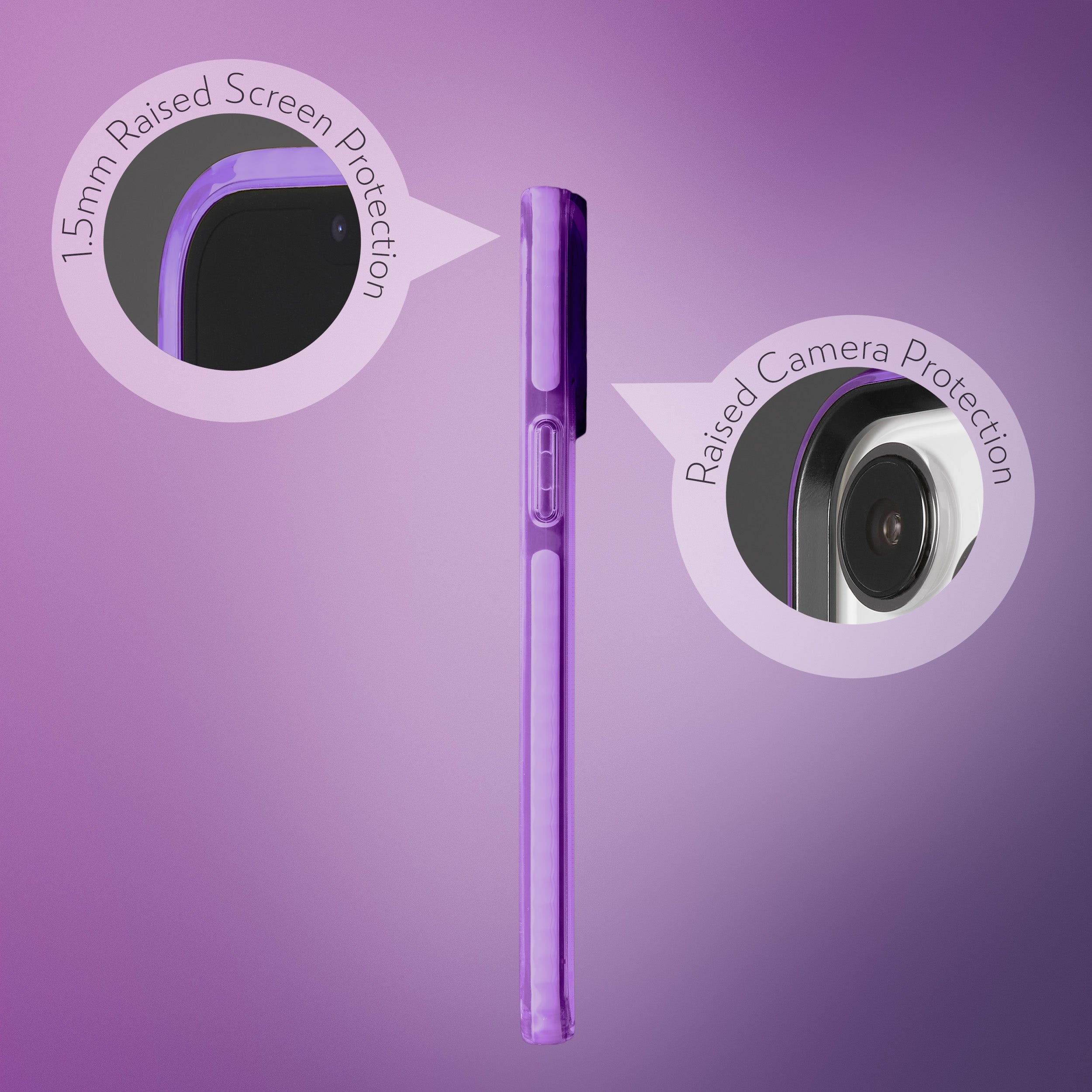 Barrier Case for iPhone 15 Pro Max - Fresh Purple Lavender
