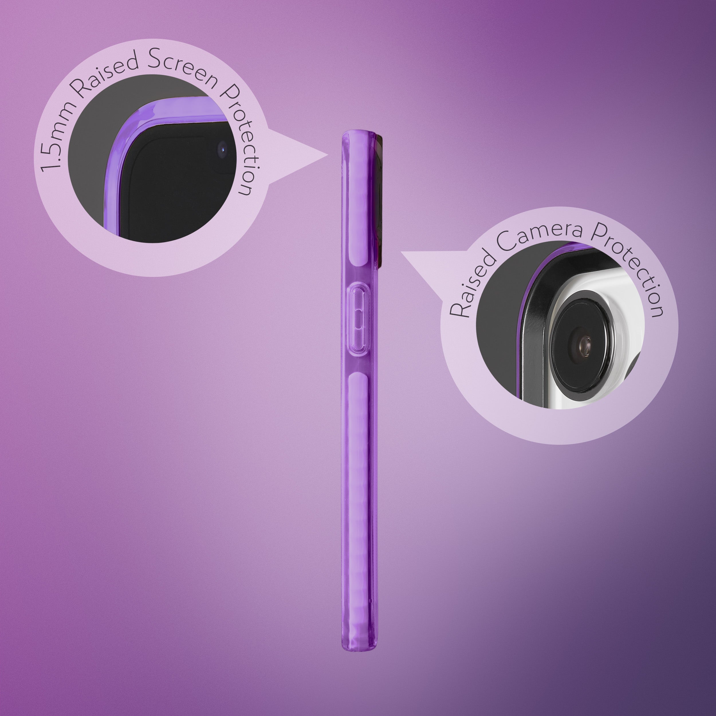 Barrier Case for iPhone 15 - Fresh Purple Lavender