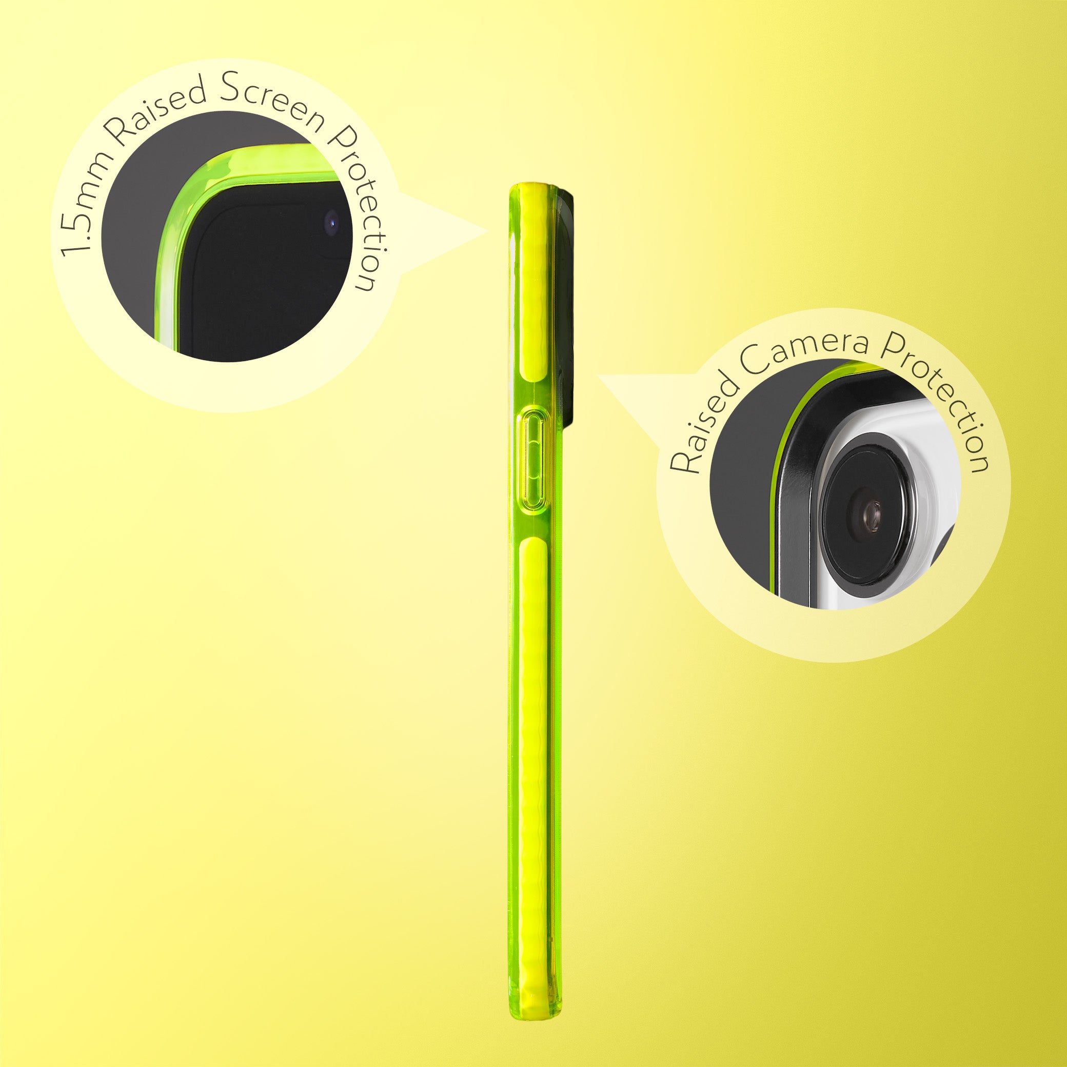 Barrier Case for iPhone 15 Pro Max - Hi-Energy Neon Yellow