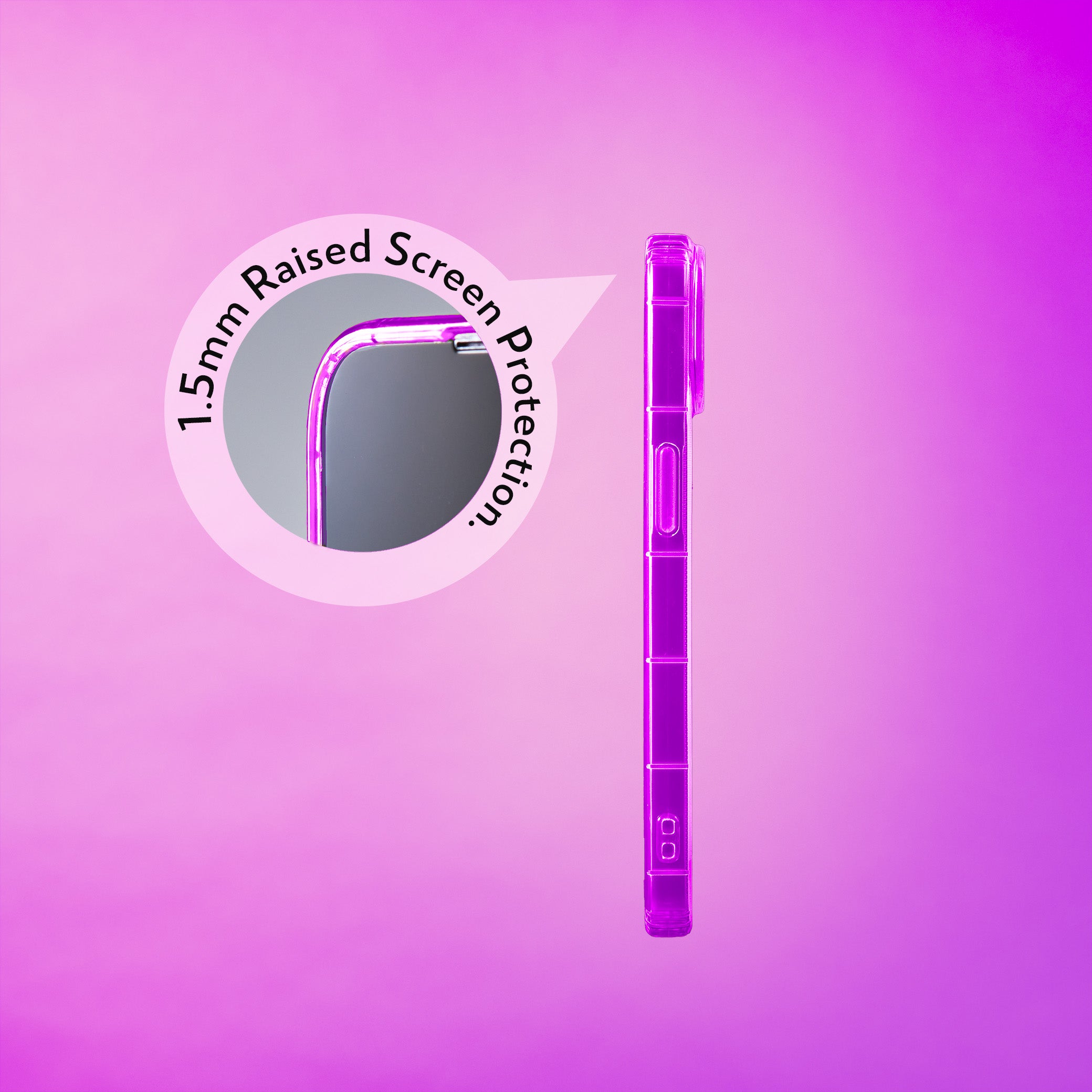 Highlighter Case for iPhone 15 - Saturated Vivid Purple
