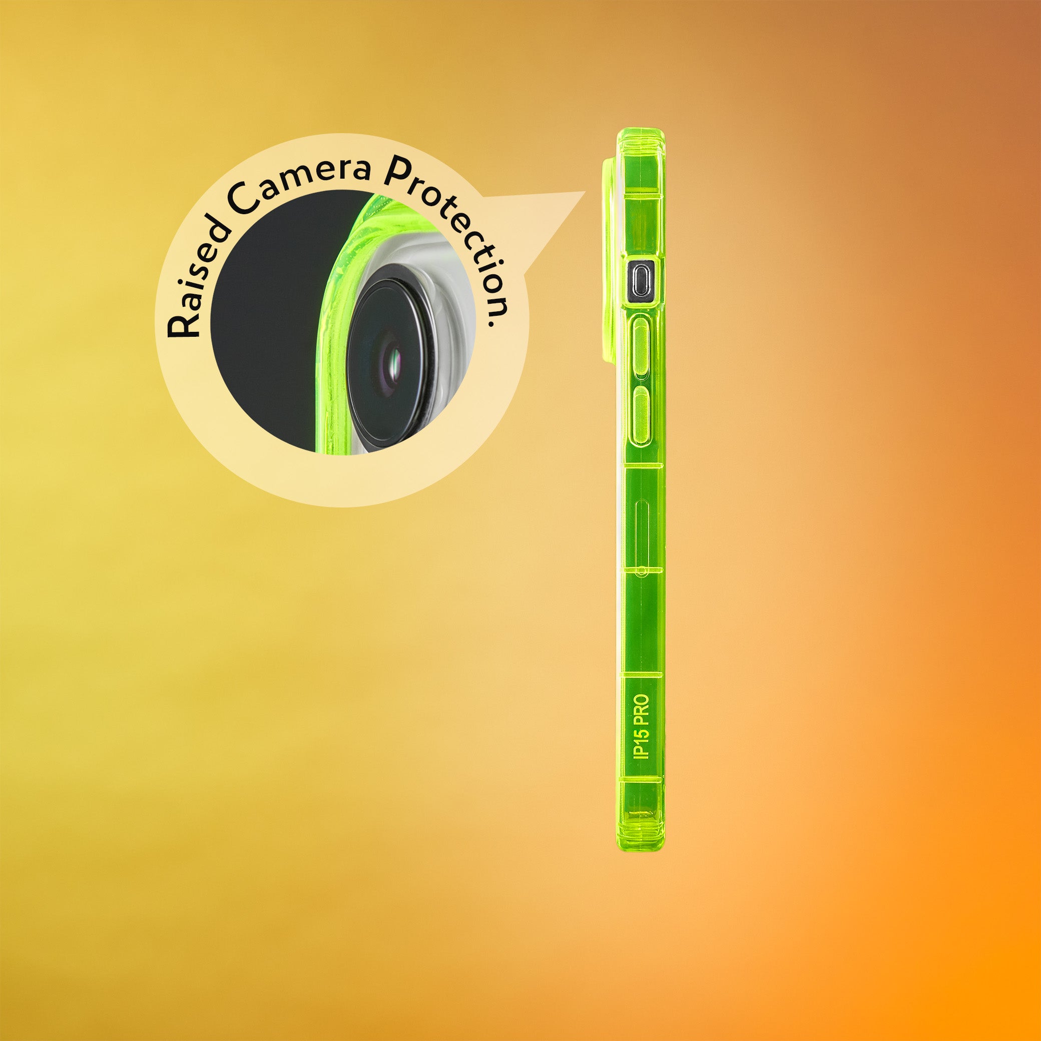 Highlighter Case for iPhone 15 Pro - Conspicuous Neon Yellow