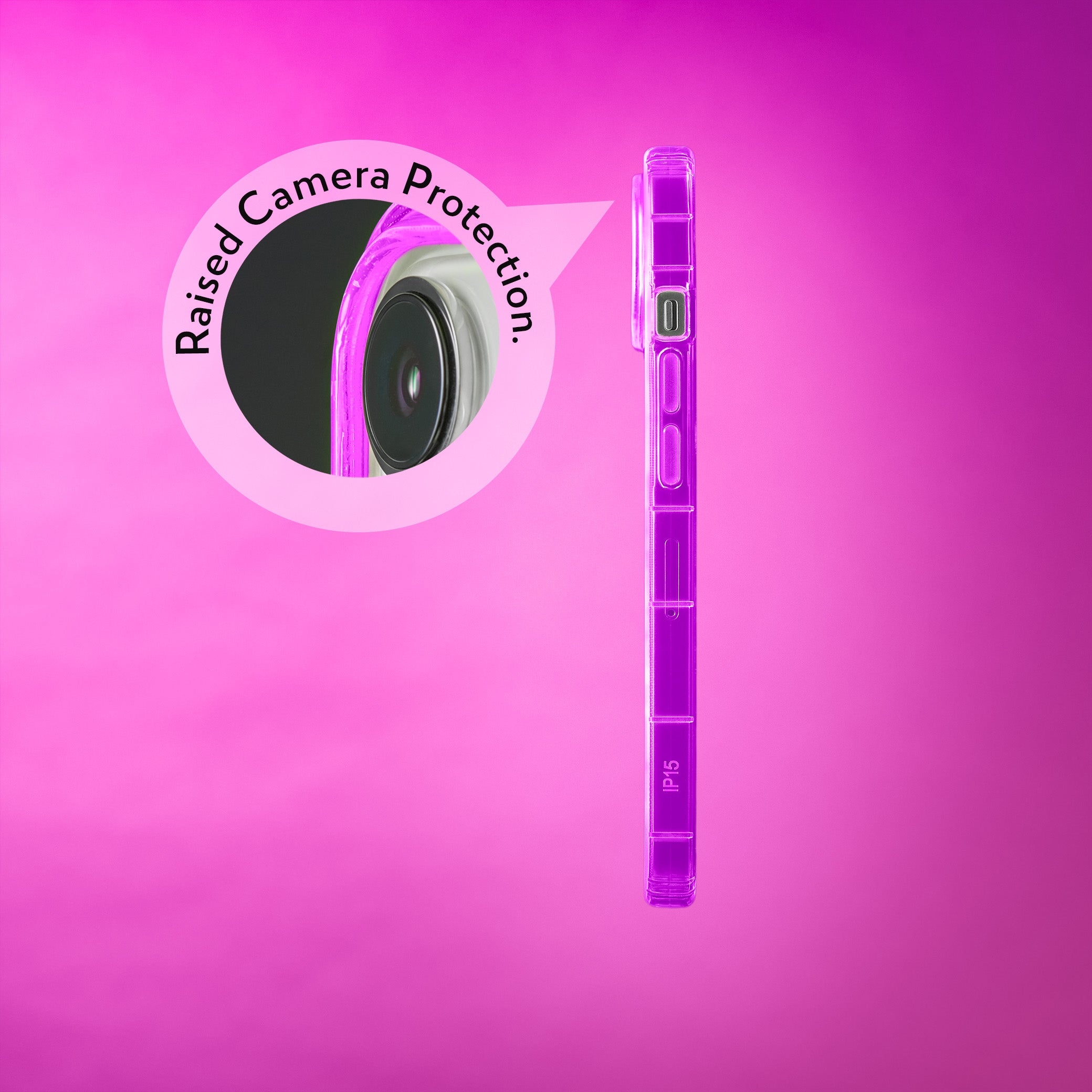 Highlighter Case for iPhone 15 - Saturated Vivid Purple