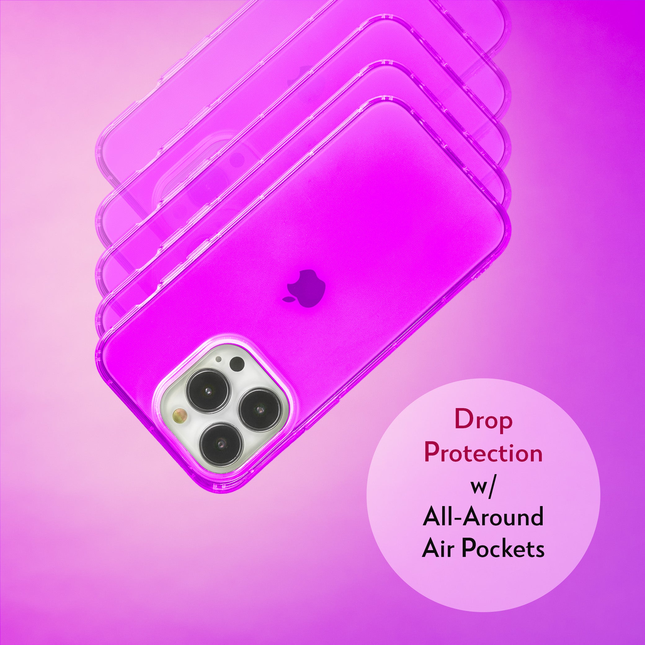 Highlighter Case for iPhone 15 Pro - Saturated Vivid Purple